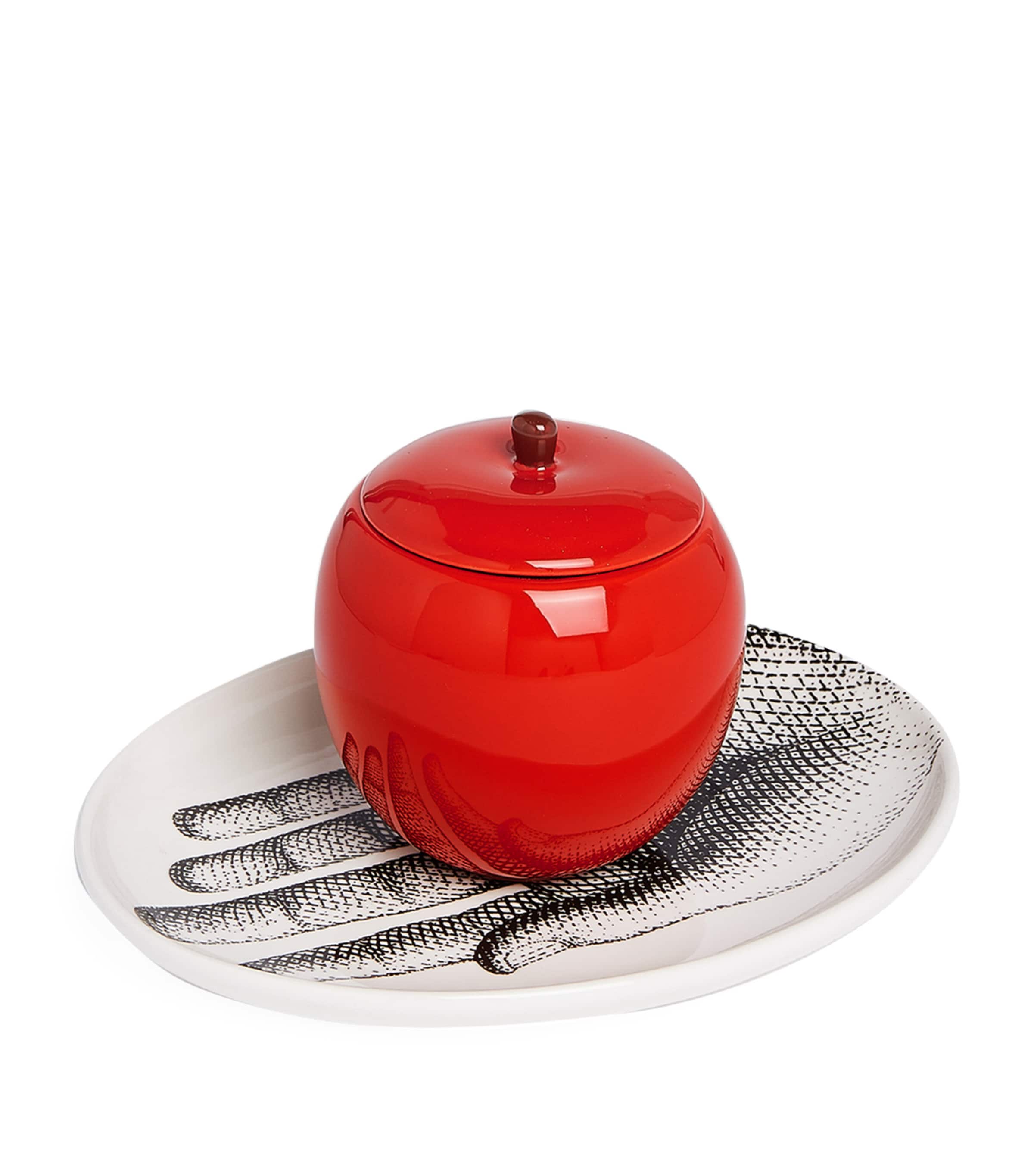 Fornasetti Al Buio Candle In Red