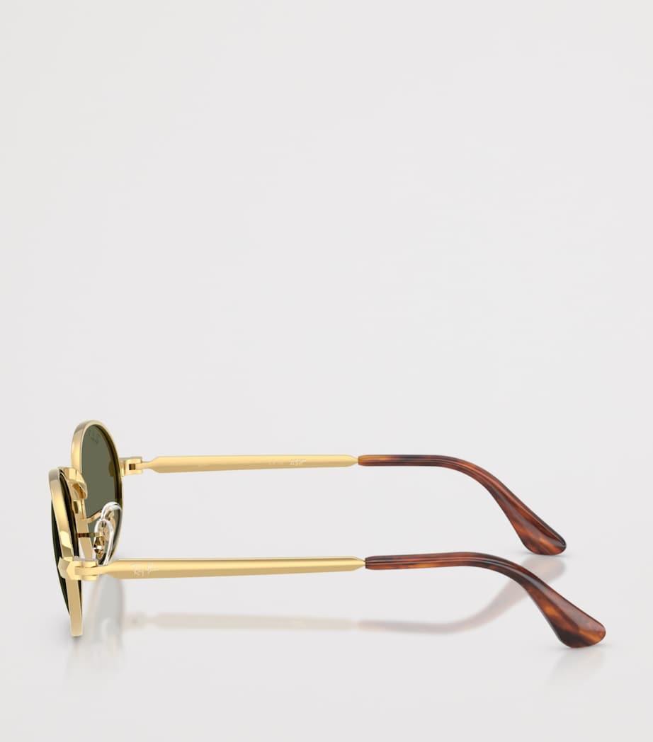 Ray-Ban By A$AP Rocky Oval Sunglasses Gold Image 3