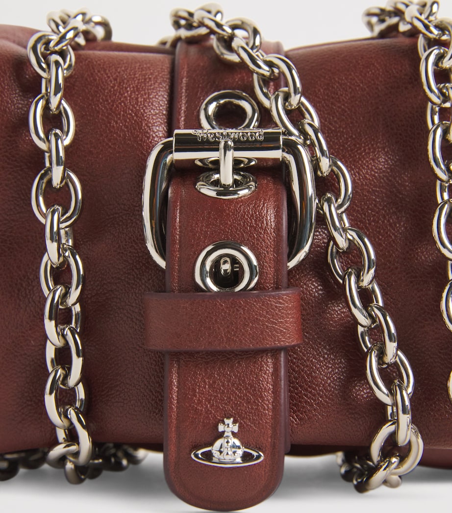 Vivienne Westwood Leather Hazel Treasure Charm Bag Brown Image 8