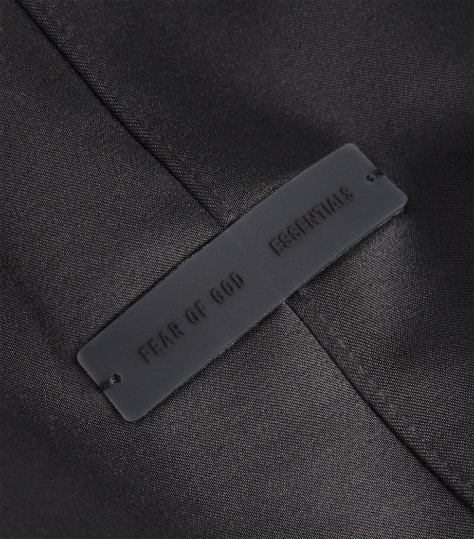 Bonded Satin Sweatpants JET BLACK Image 5