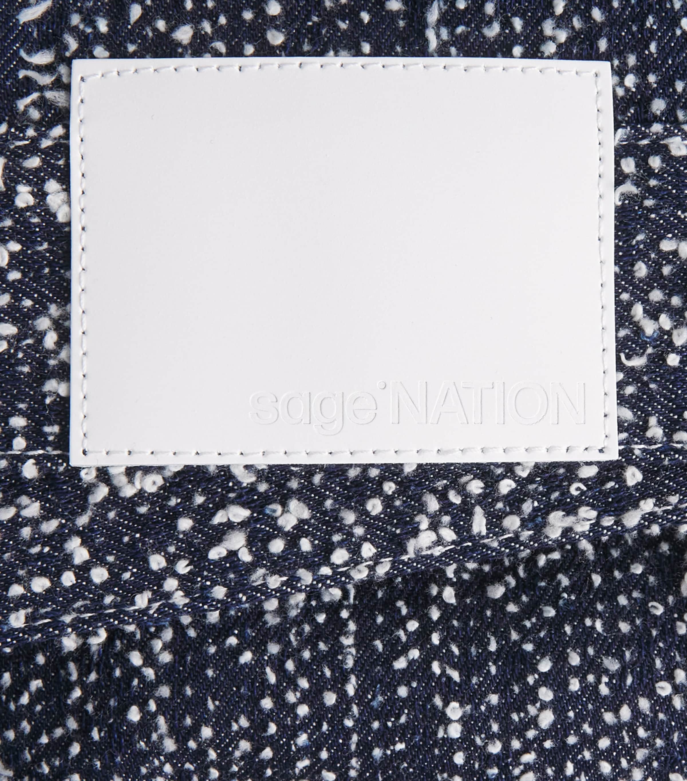Sage Nation Mens Speckled Jiji Denim Jacket Snow Nep Image 6