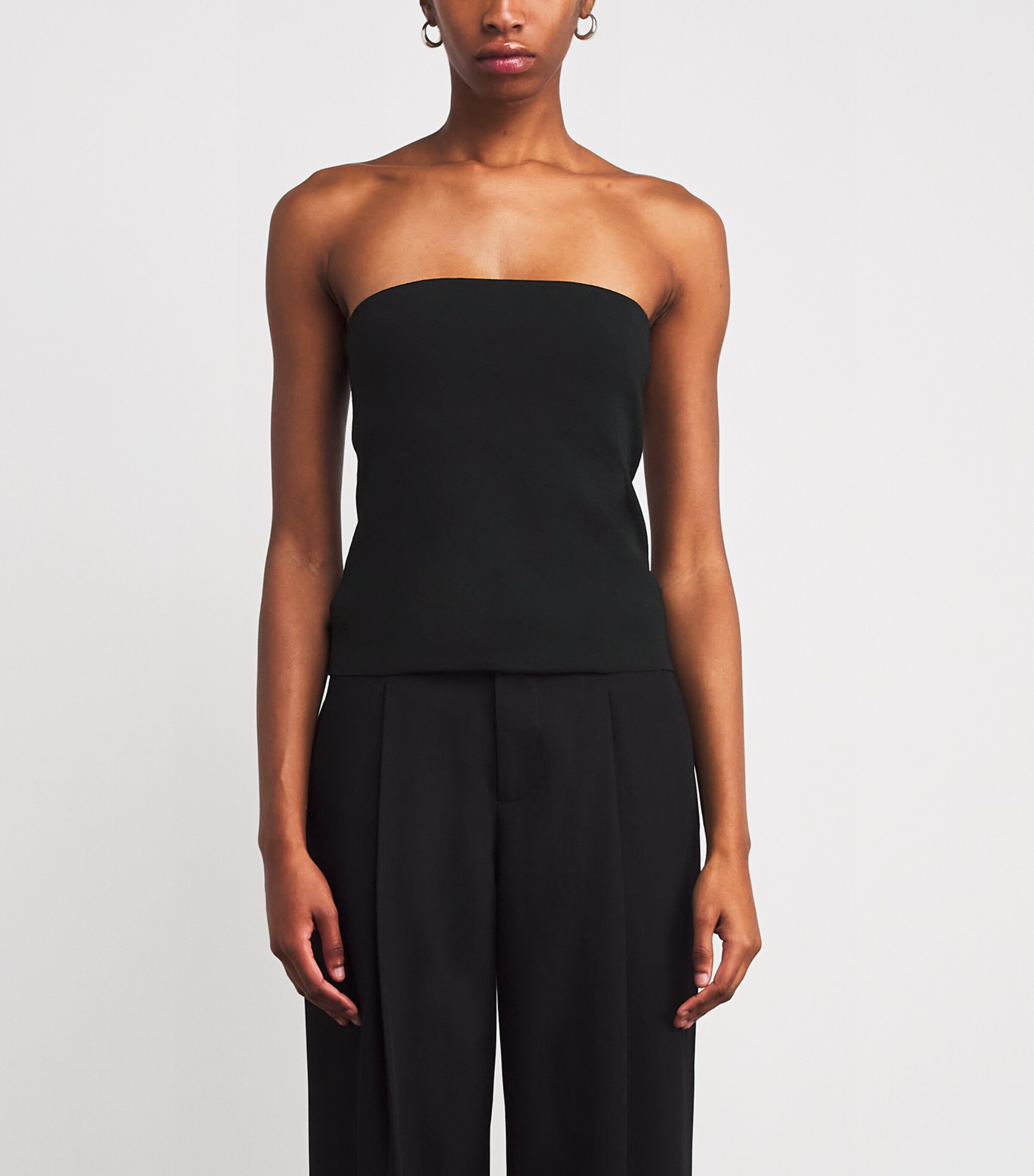 Vince Womens Strapless Top Black Image 3
