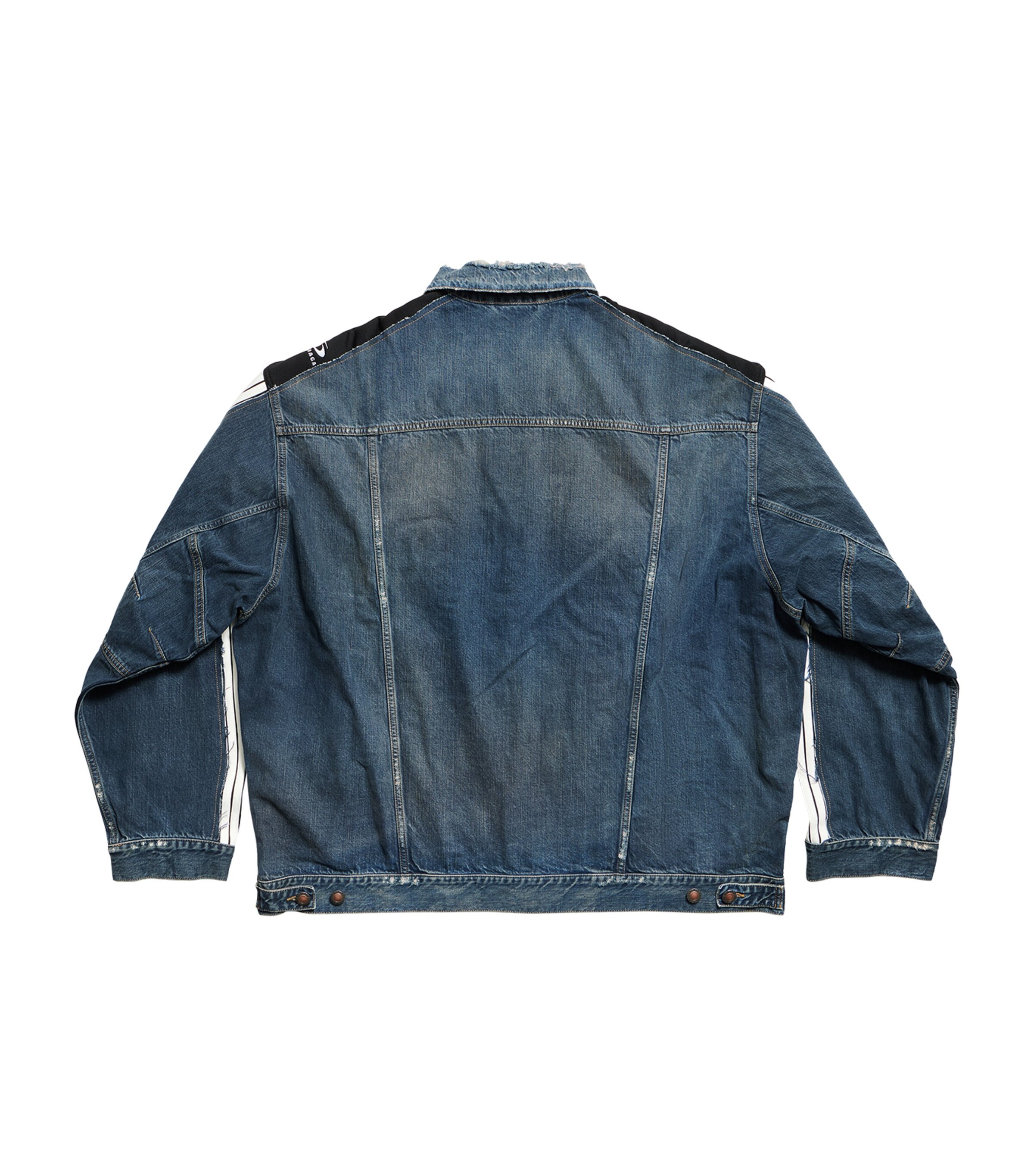 Balenciaga Distressed Denim Jacket | Harrods US