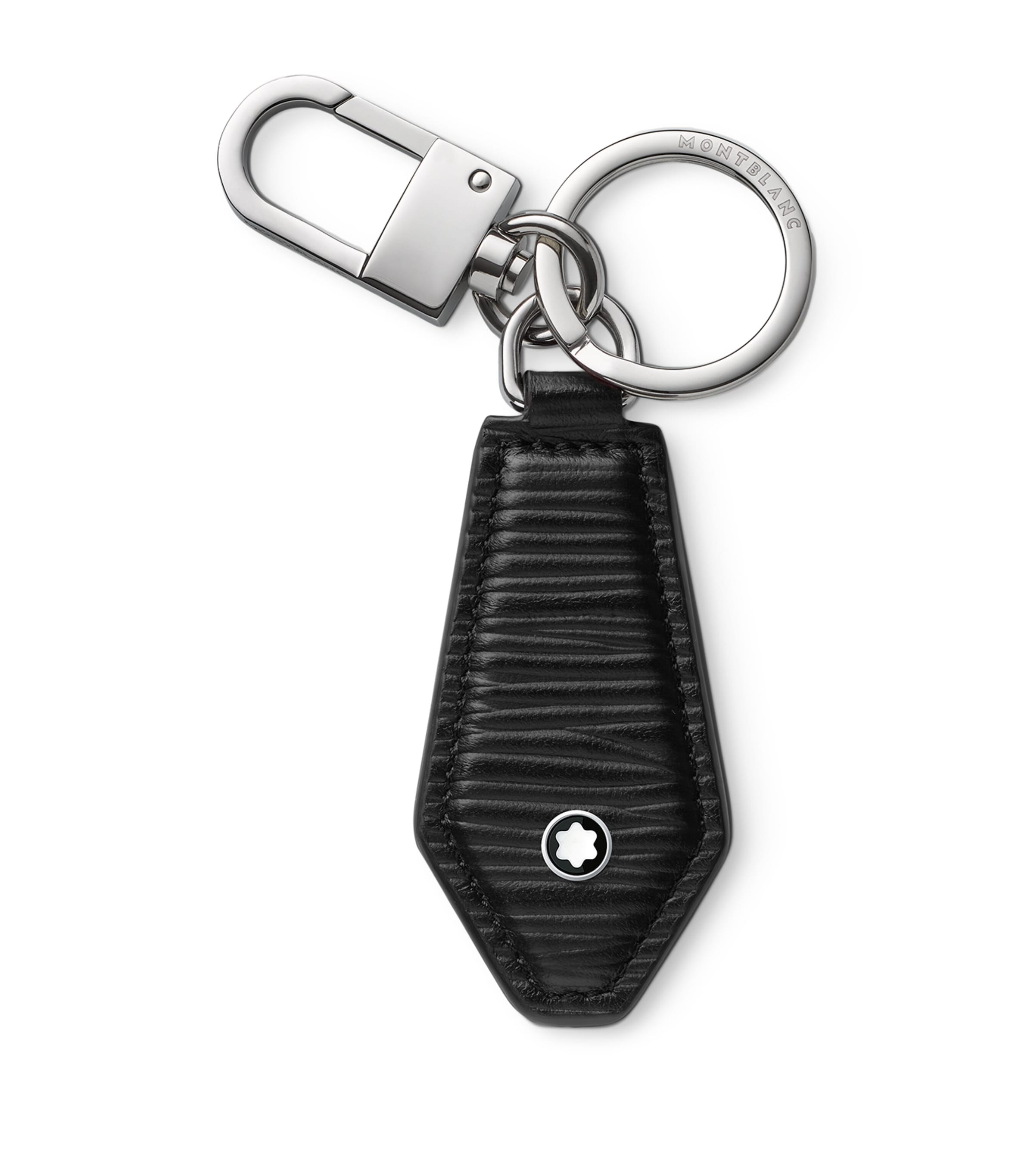 Montblanc Meisterstuck 4810 Leather Key Fob In Black