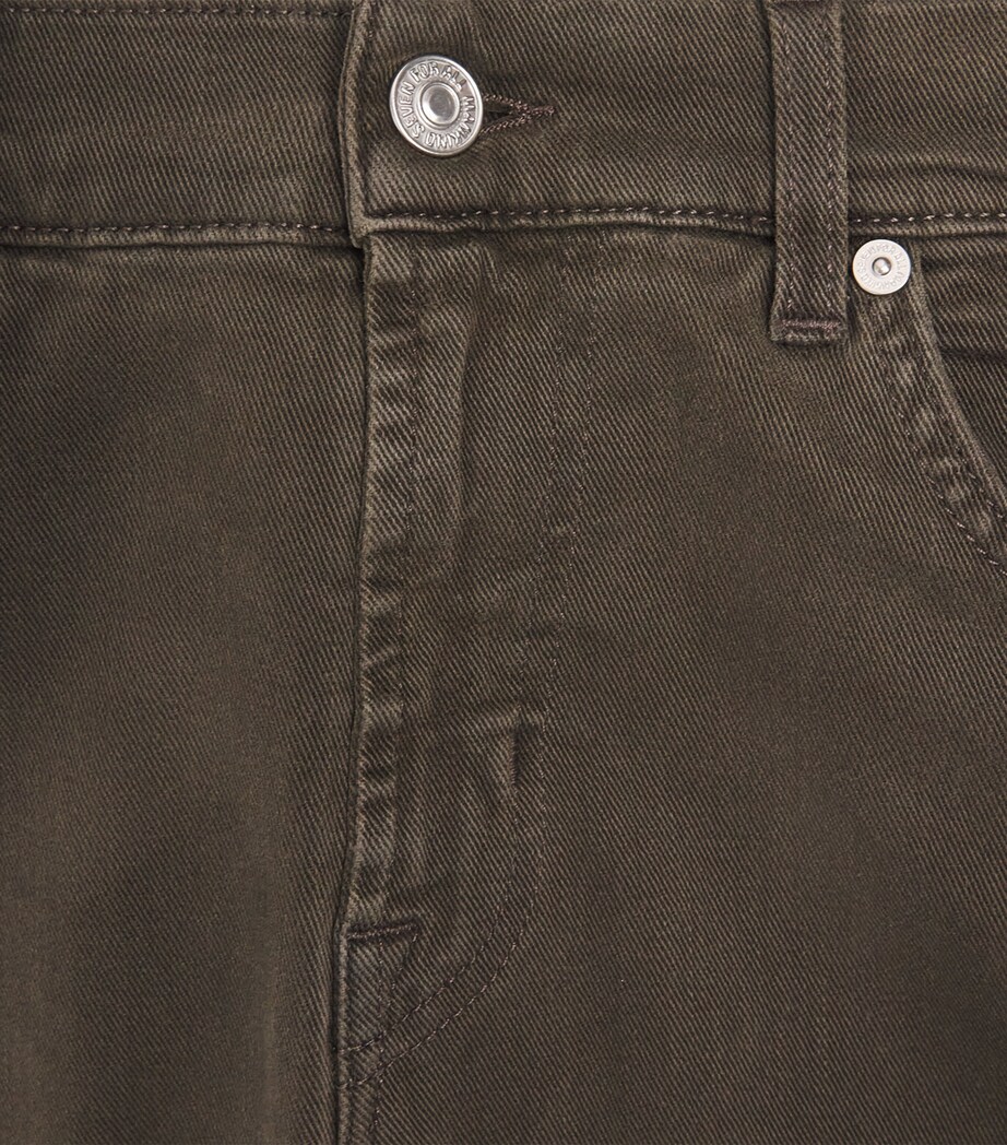 7 For All Mankind Mens The Straight Jeans Green Image 6