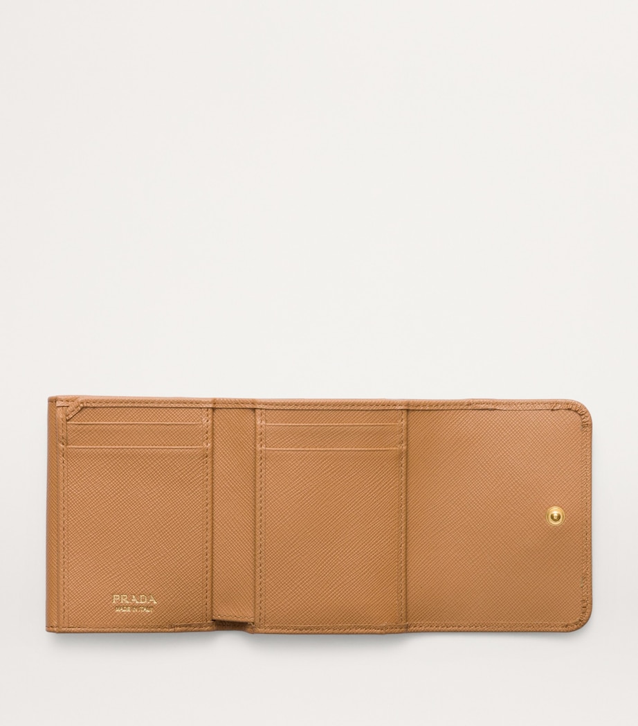 Small Saffiano Leather Bifold Wallet F0018 Image 2