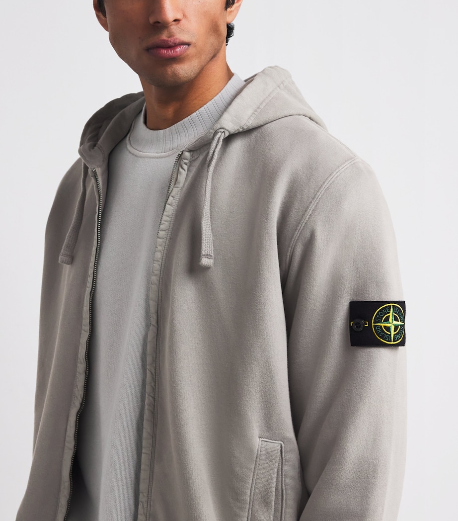 Organic Cotton Fleece Zip-Up Hoodie V006B Image 6