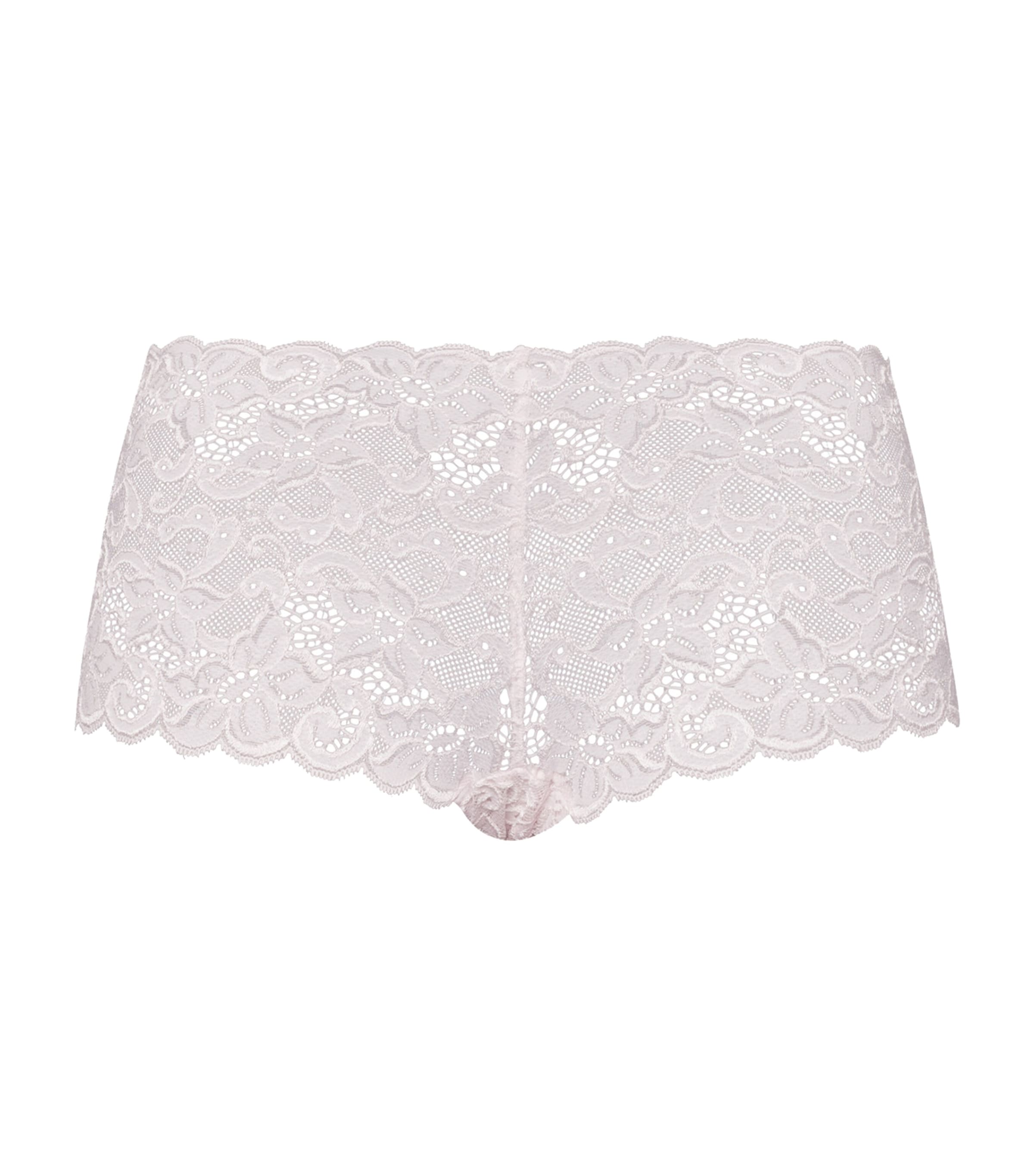 Hanro Womens White Moments Stretch-lace Maxi Briefs In White