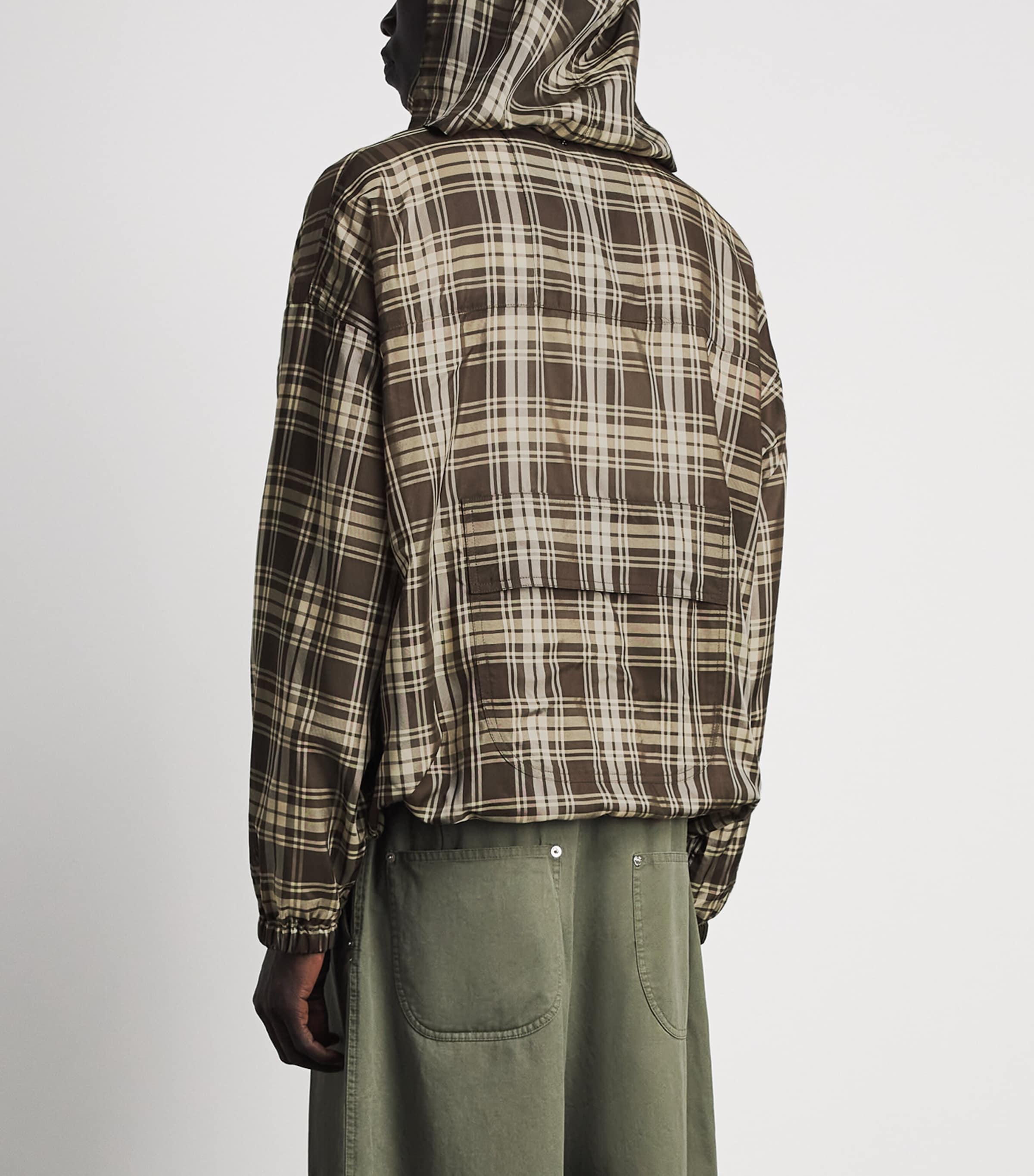 Song For The Mute Brown Check Track Jacket | Harrods QA