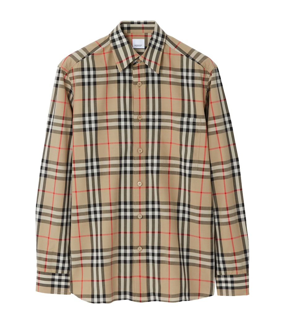 Cotton Check Shirt ARCHIVE BEIGE IP CHK Image 1