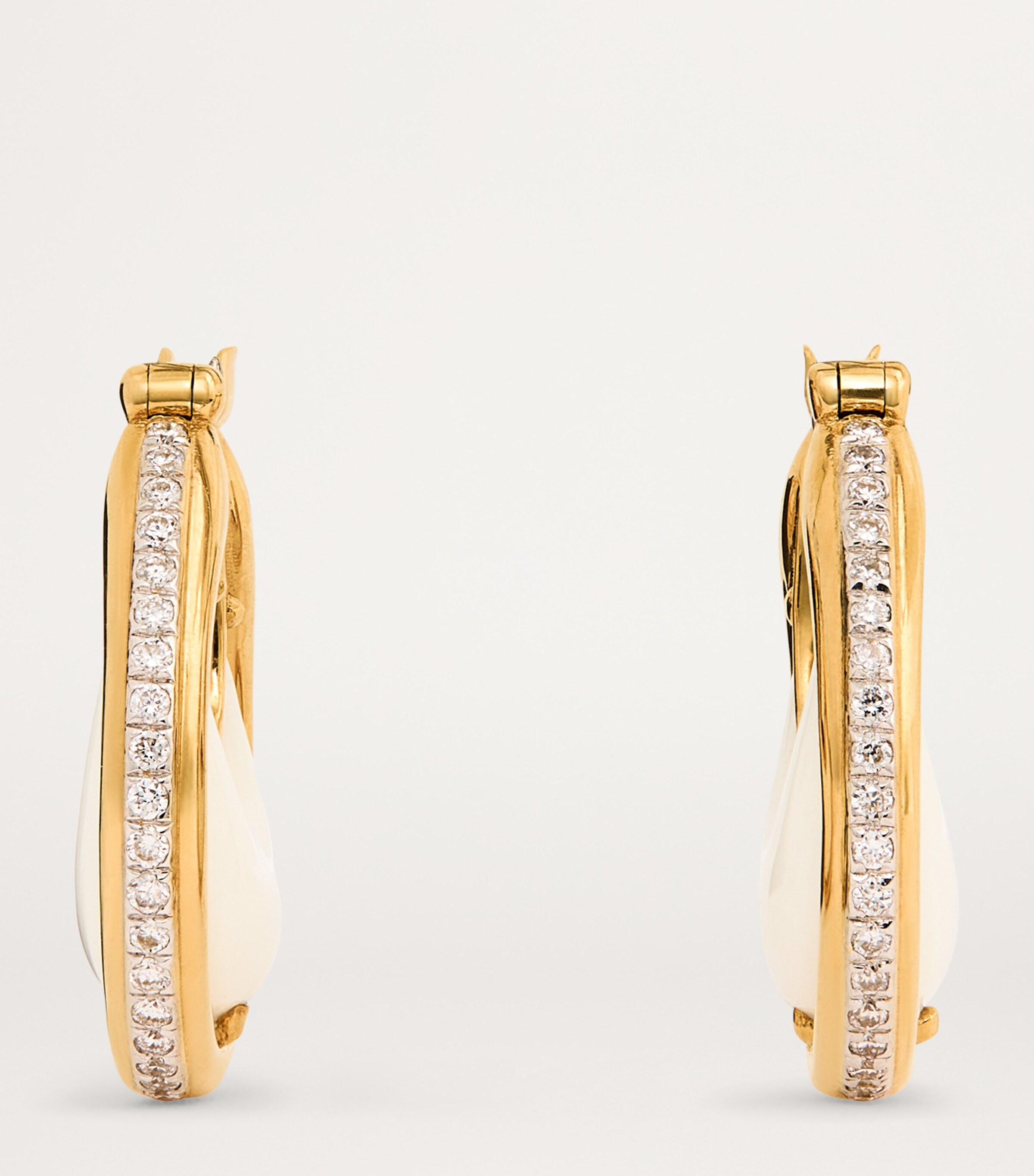 L'ATELIER NAWBAR Yellow Gold, Ruby and Diamond Lot N*91 Diana Earrings Yellow Gold Image 3