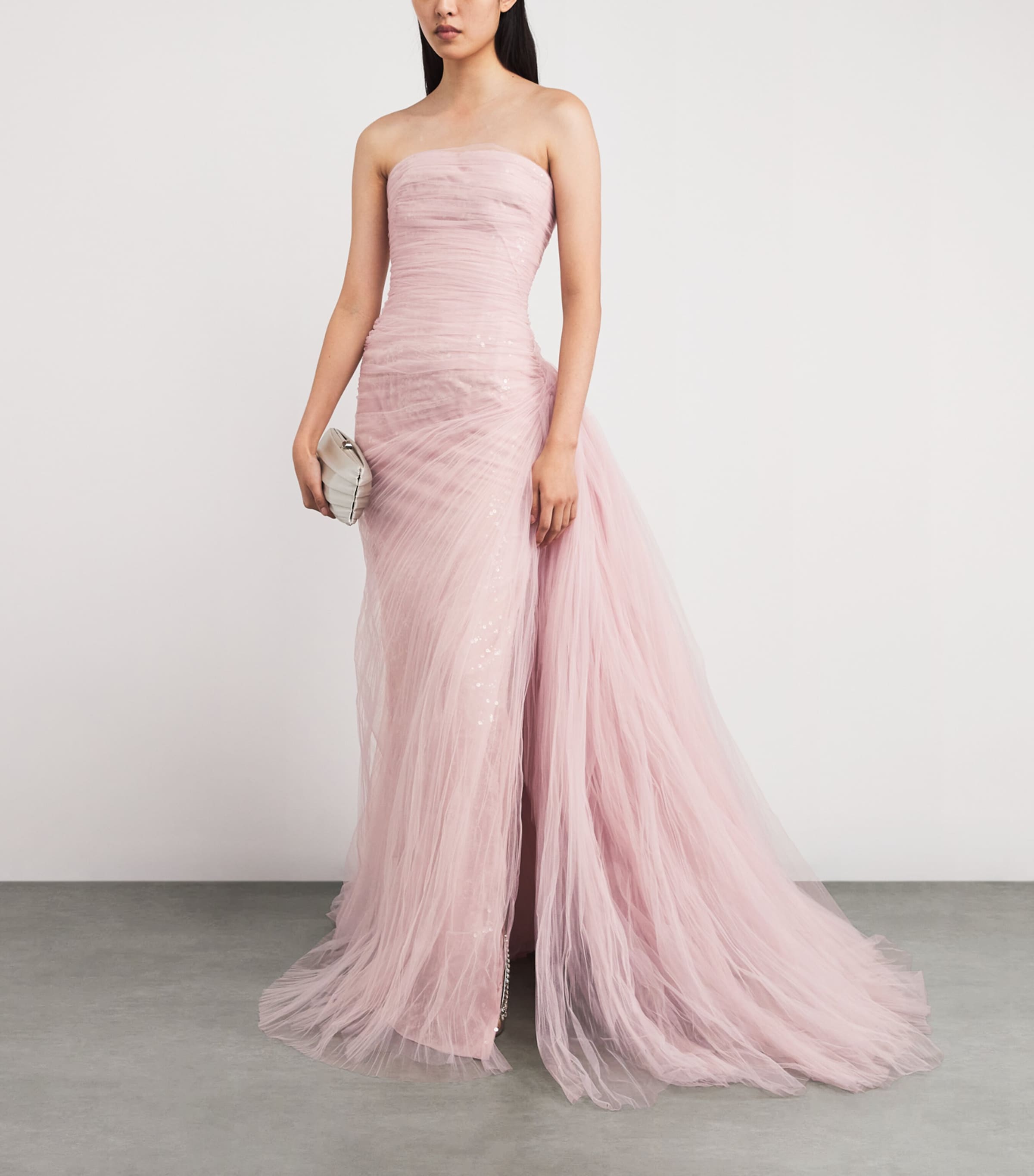 Tulle Strapless Yamara Gown TS01 PINK Image 2