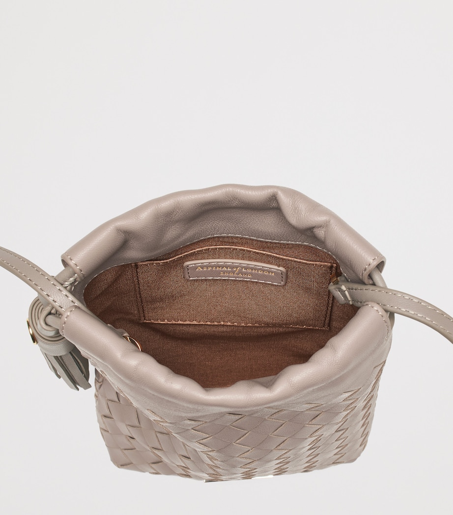 Leather Hudson Cross-Body Pouch Bag TAUPE Image 3