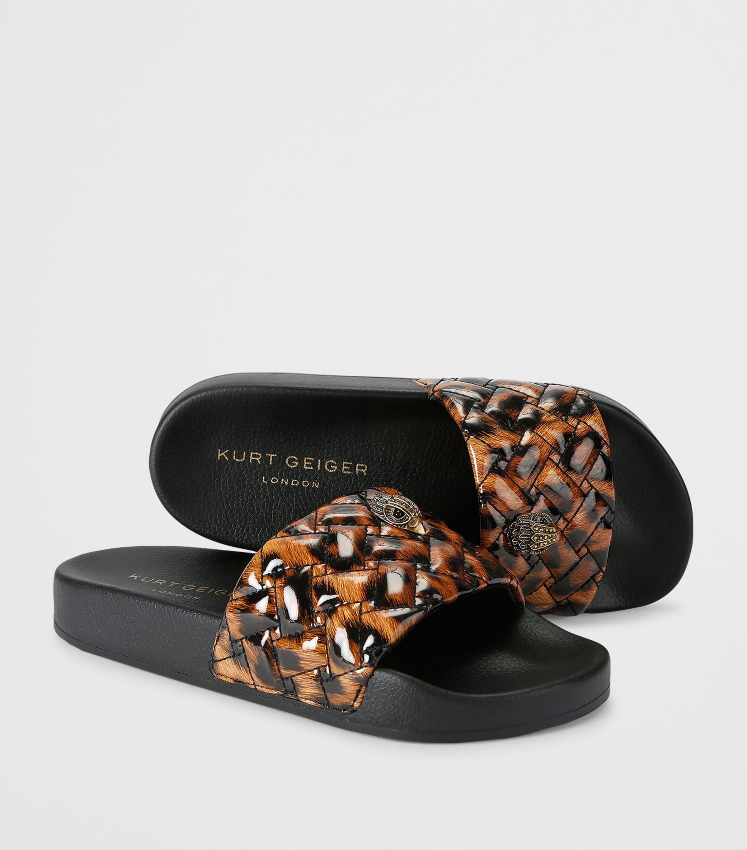 Kurt Geiger London Meena Eagle Slides Camel/oth Image 3