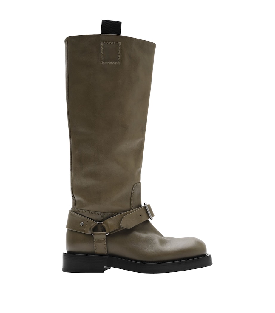 Leather Saddle Knee-High Boots LOCH Image 1