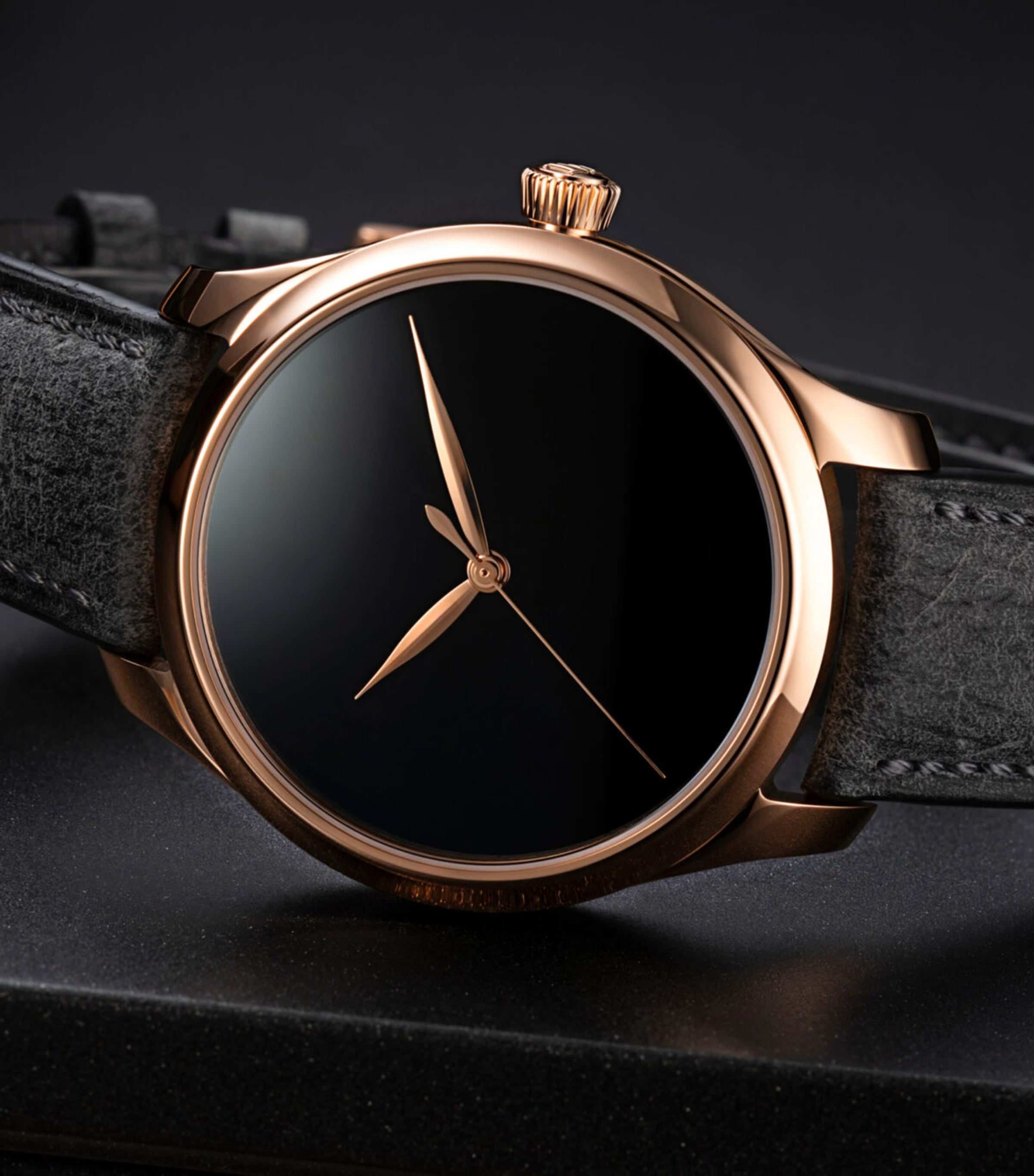 Rose Gold Endeavour Centre Seconds Concept Watch 40mm BLACK Image 3
