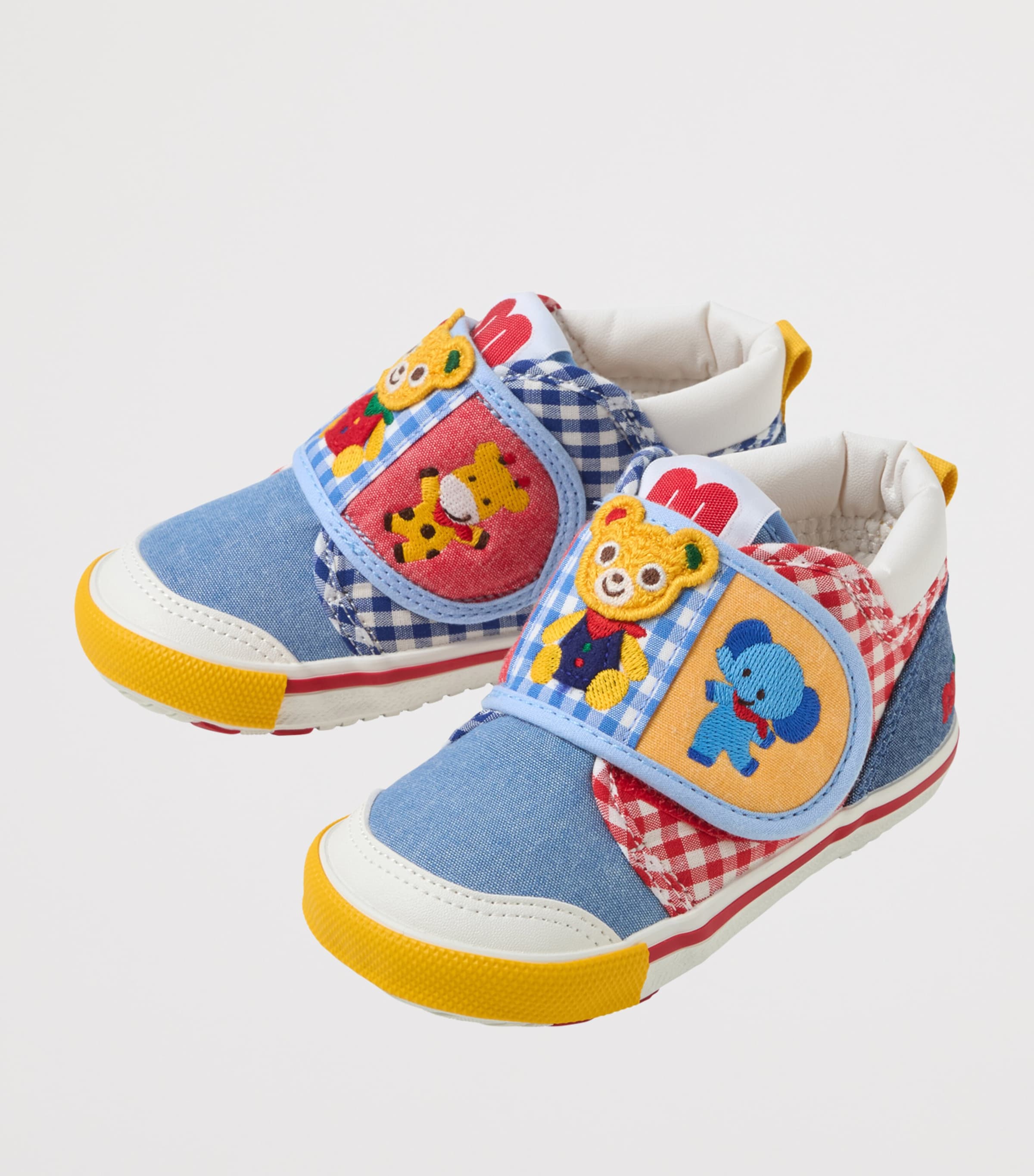 Miki House Cotton-Blend Embroidered Sneakers Image 2