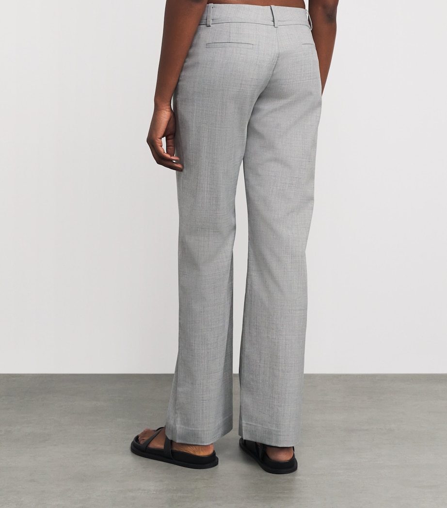 St. Agni Womens 90s Belt Minimal Trousers Concrete Image 5
