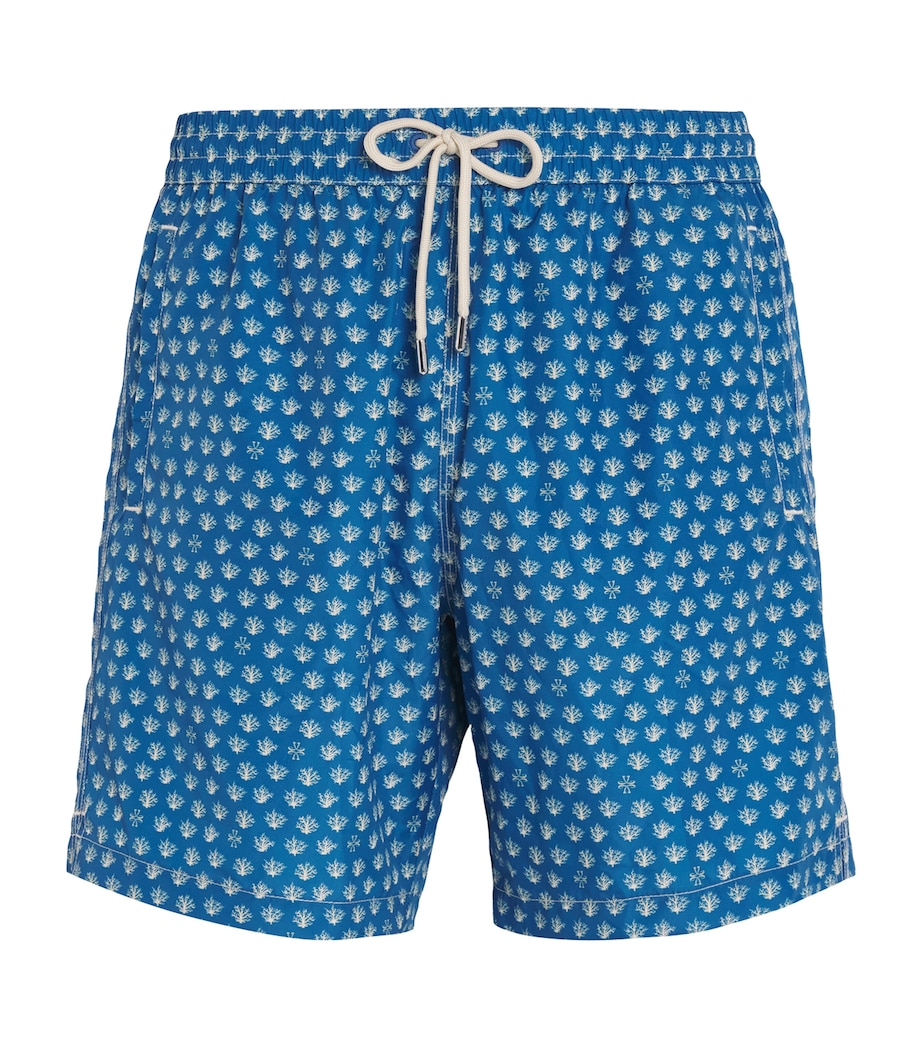 Coral Print Bermuda Swim Shorts 0449S Image 1