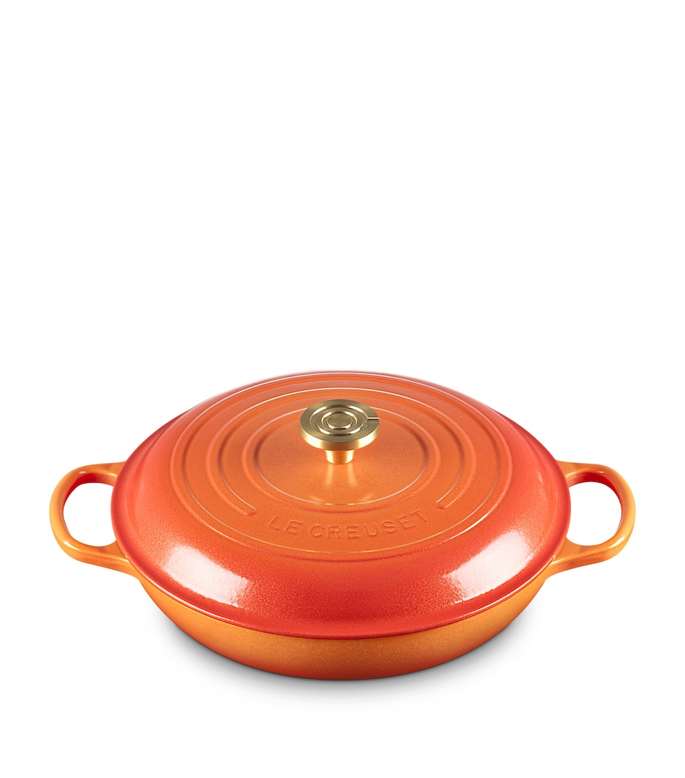 Cast Iron Flamme Dorée Shallow Casserole Dish (30cm)