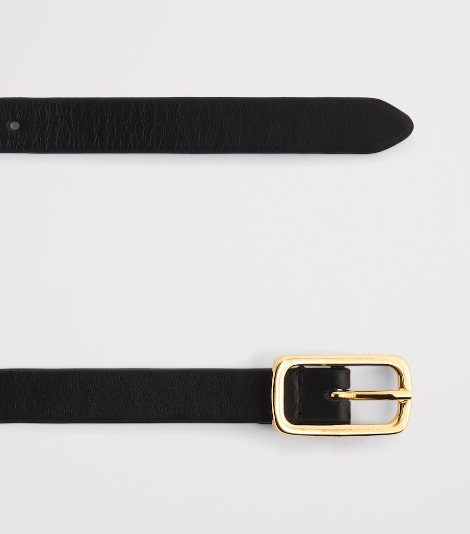 Claudie Pierlot Leather Charm Belt Black Image 3