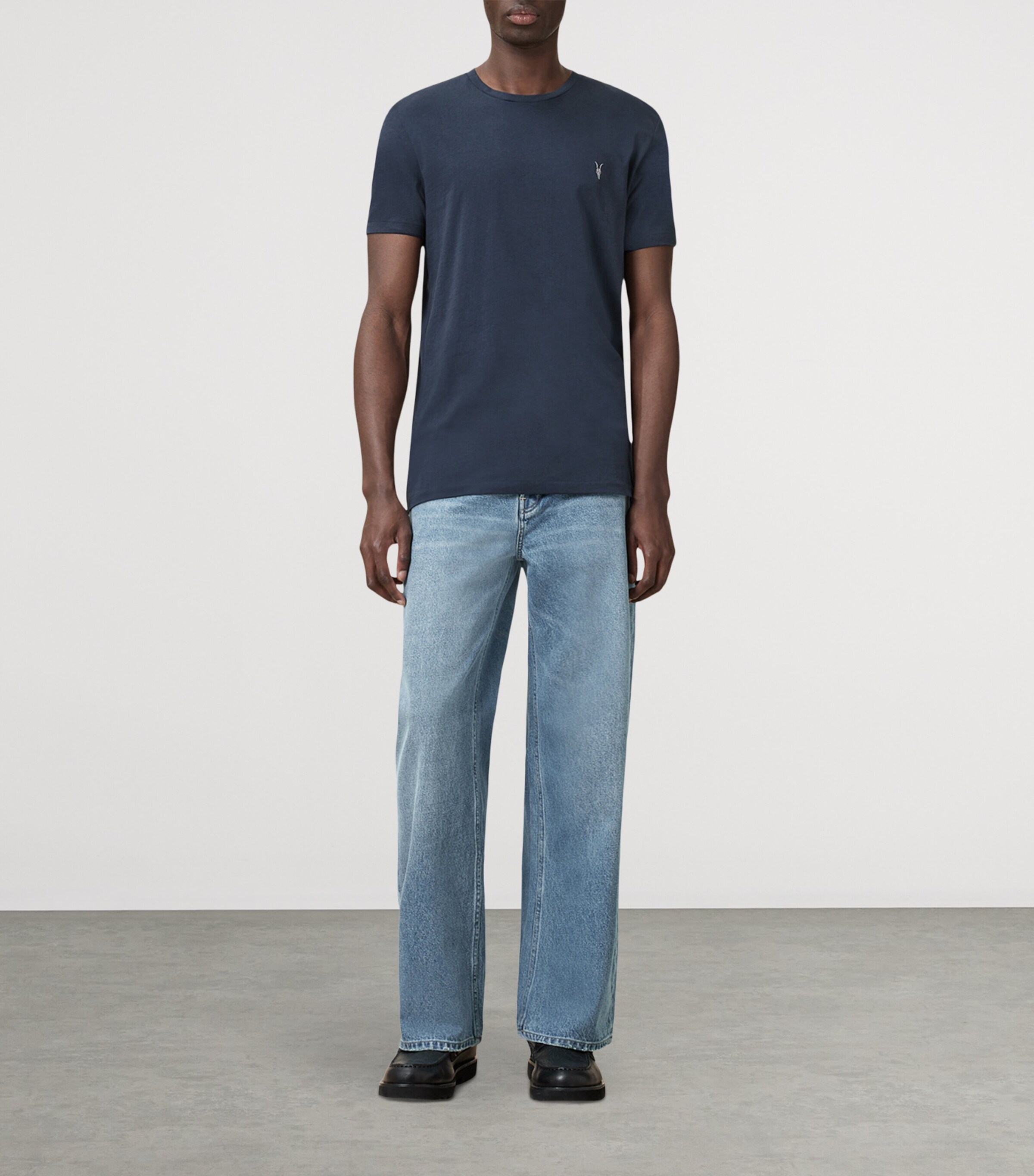 Organic Cotton Tonic T-Shirt NAVY BLUE Image 2