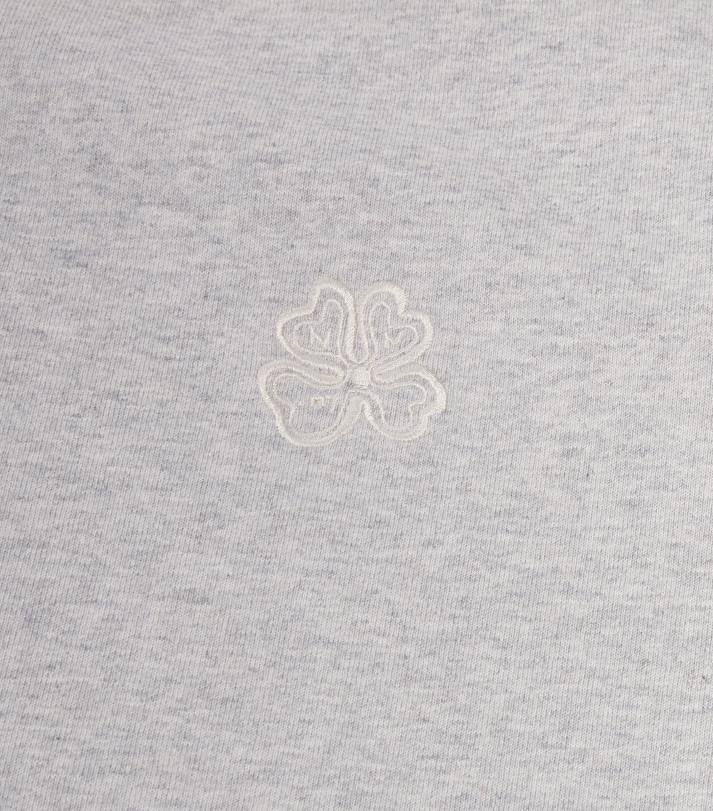 NN.07 Mens Organic Cotton Jett Logo T-Shirt Grey Mel Image 6