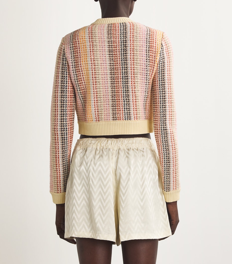 Striped Cropped Cardigan S80CT MULTICOLOR Image 4