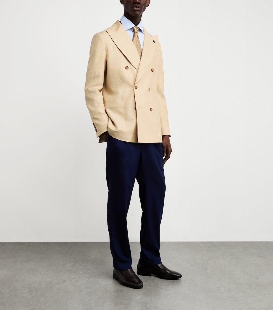 Cashmere-Linen Robert Blazer 2100 YELLOW Image 2