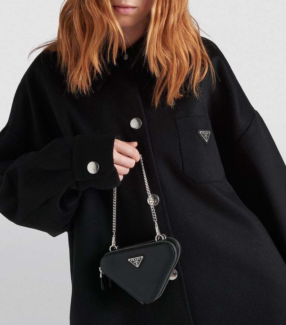 Mini Saffiano Leather Cross-Body Bag F0002 Image 5