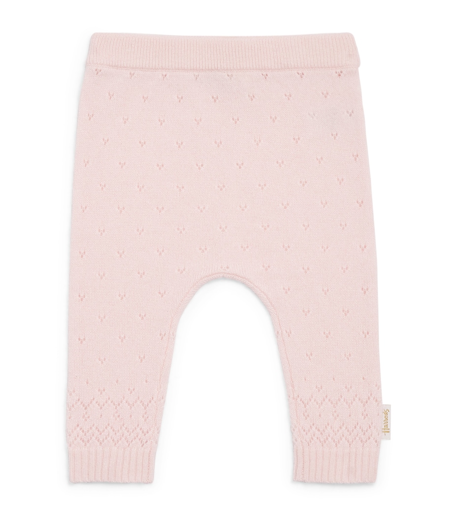 Cashmere Cable-Knit Trousers (0-18 Months) PINK Image 1