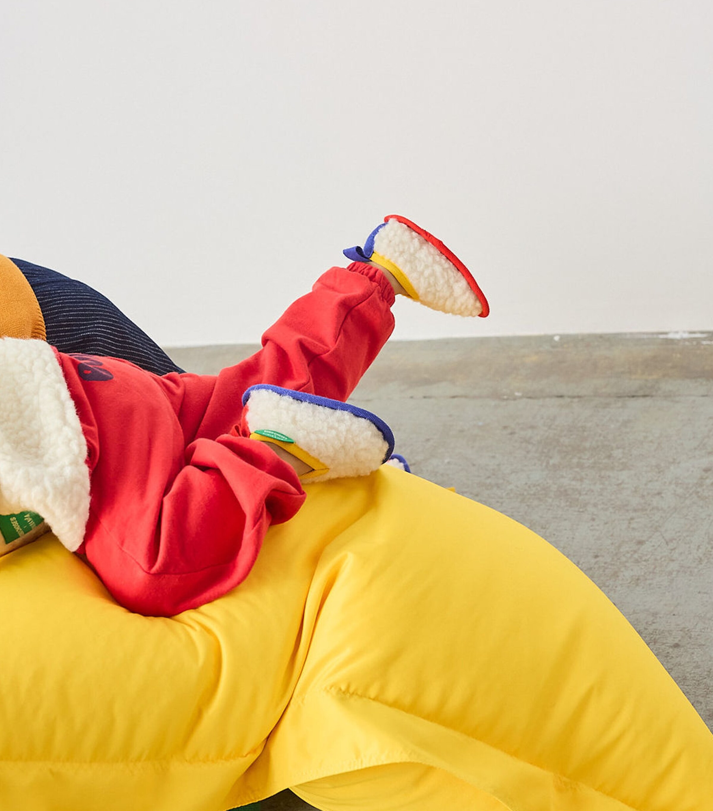 Binibamba x Bobo Choses Merin Wool Booties Milk Image 6