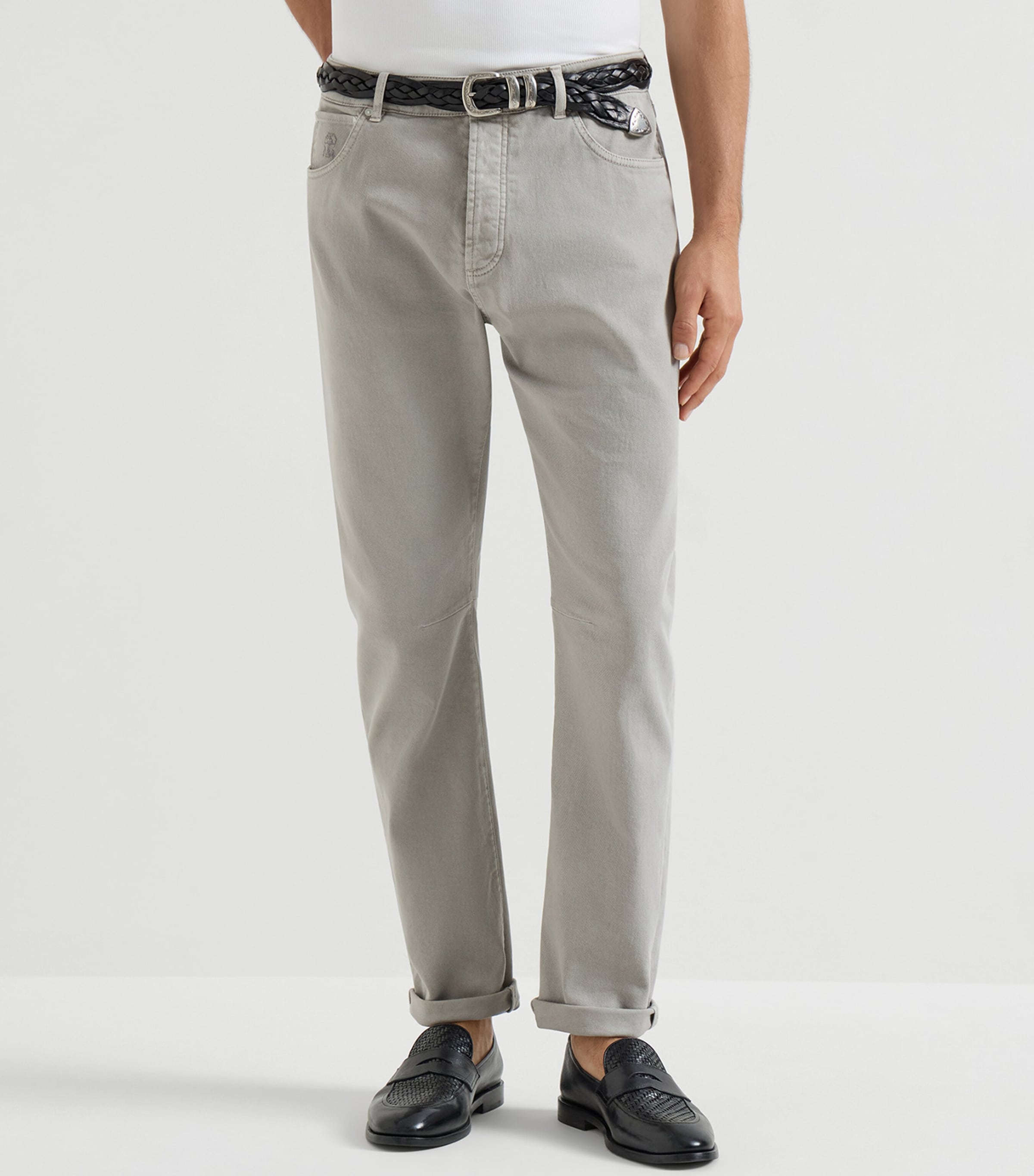 Garment-Dyed Straight Jeans C7500 Image 3