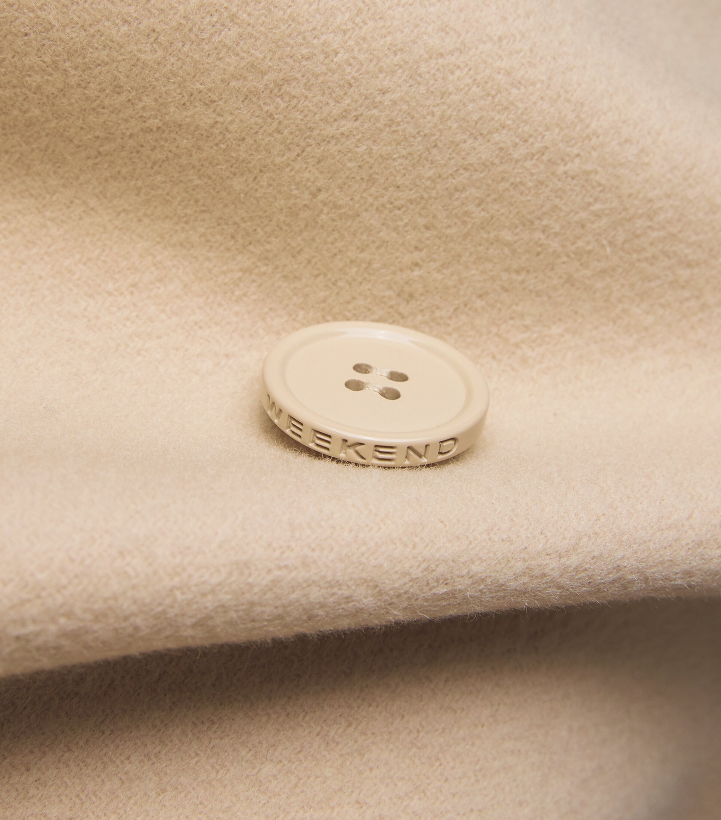 Virgin Wool-Blend Double-Faced Overcoat SAND Image 5