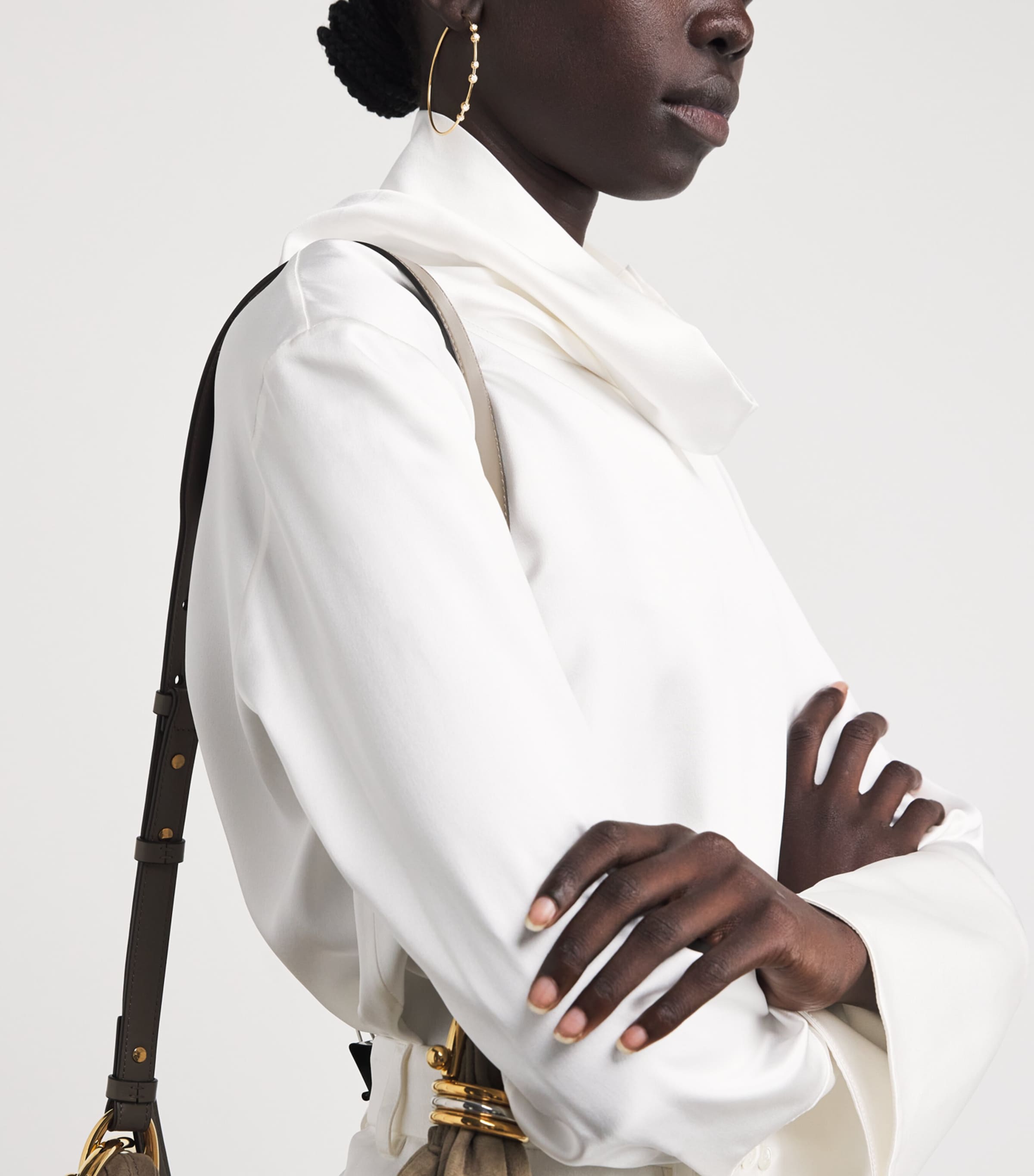 Yellow Gold and Diamond Sophia Hoop earrings YELLOW GOLD Image 5