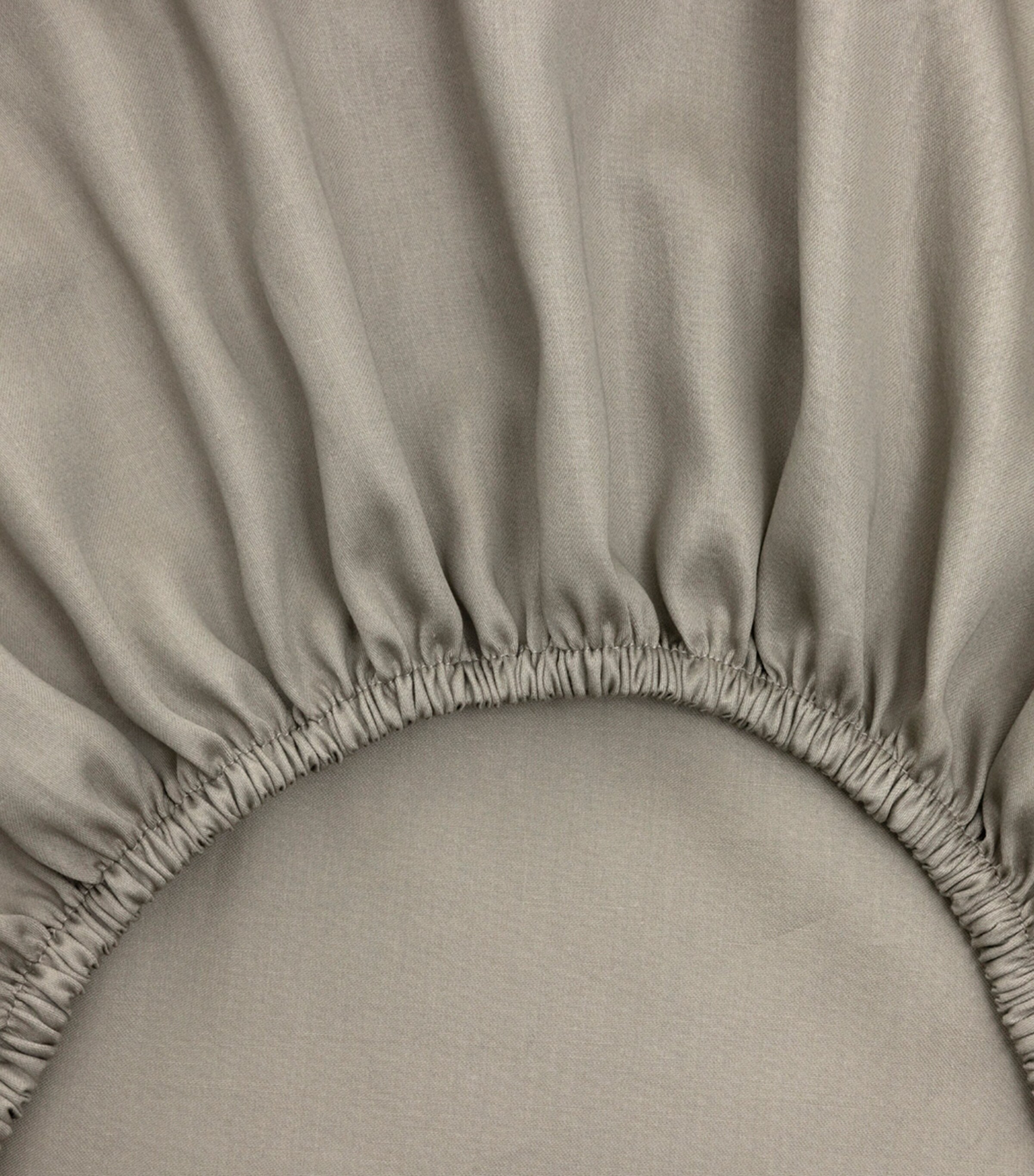 Yves Delorme Triomphe Kaki Single Fitted Sheet (90cm x 200cm) Kaki Image 3