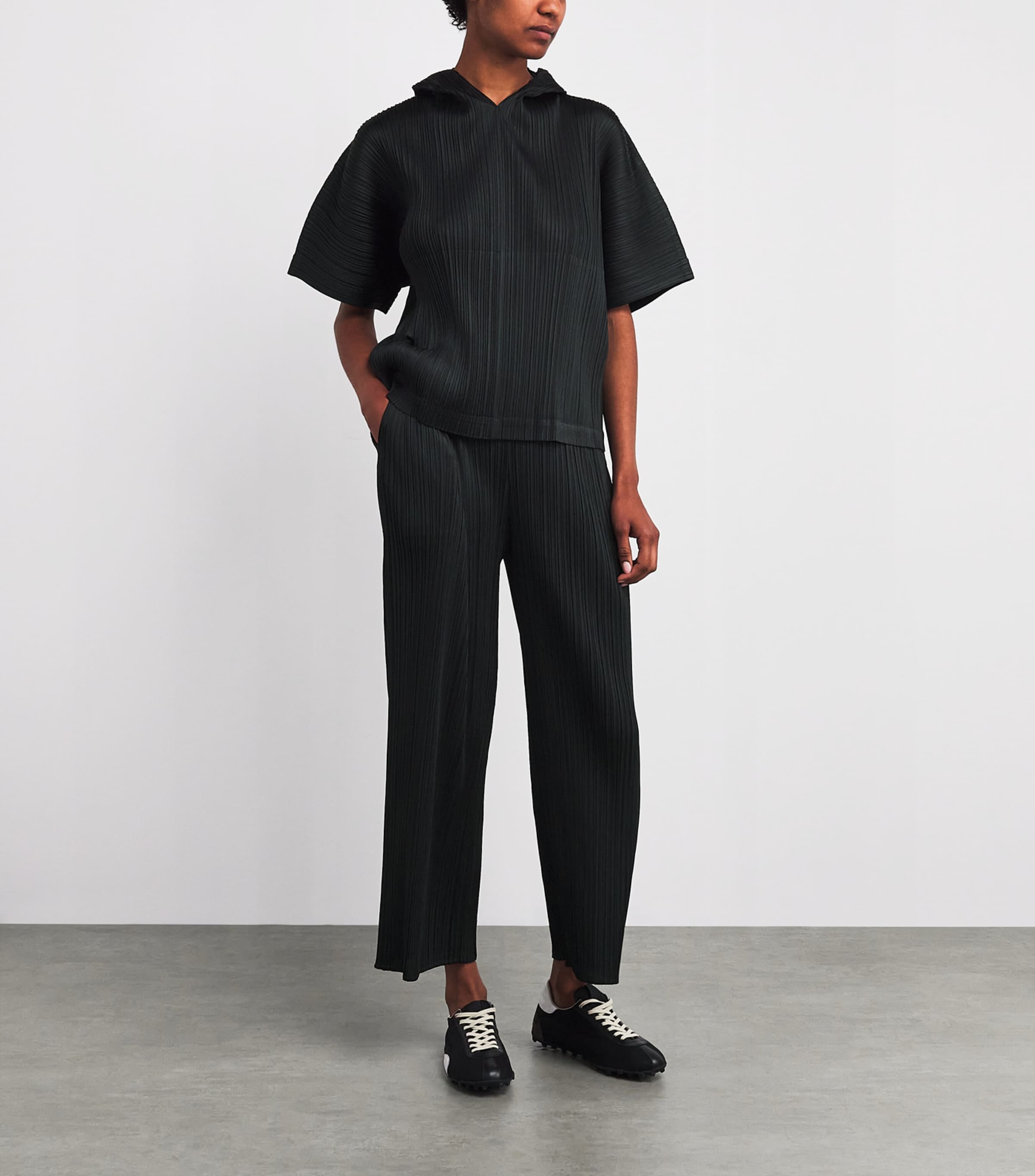 Pleats Please Issey Miyake Black Monthly Colors August Top