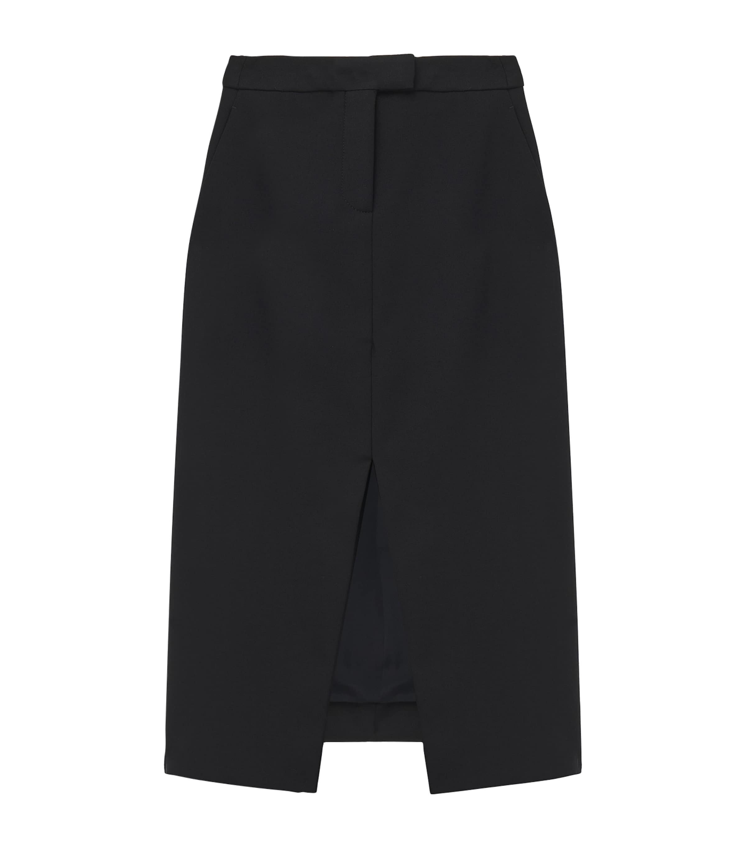 Stretch-Wool Midi Skirt 1000 Image 1