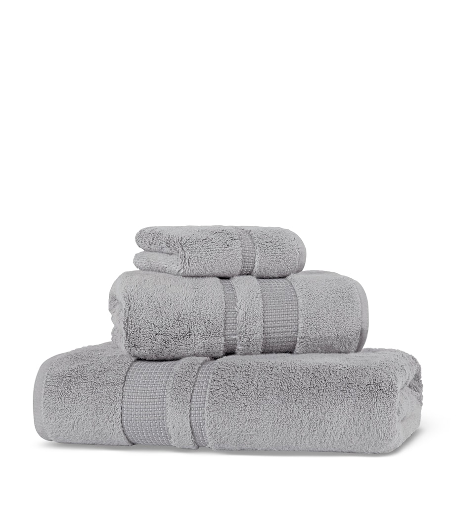 Hamam Cotton Pera Hand Towel (50cm x 100cm) Dark Frost Image 1