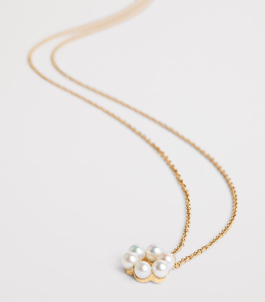 Yellow Gold and Pearl Starry Night Luna Perle Necklace YELLOW GOLD Image 4
