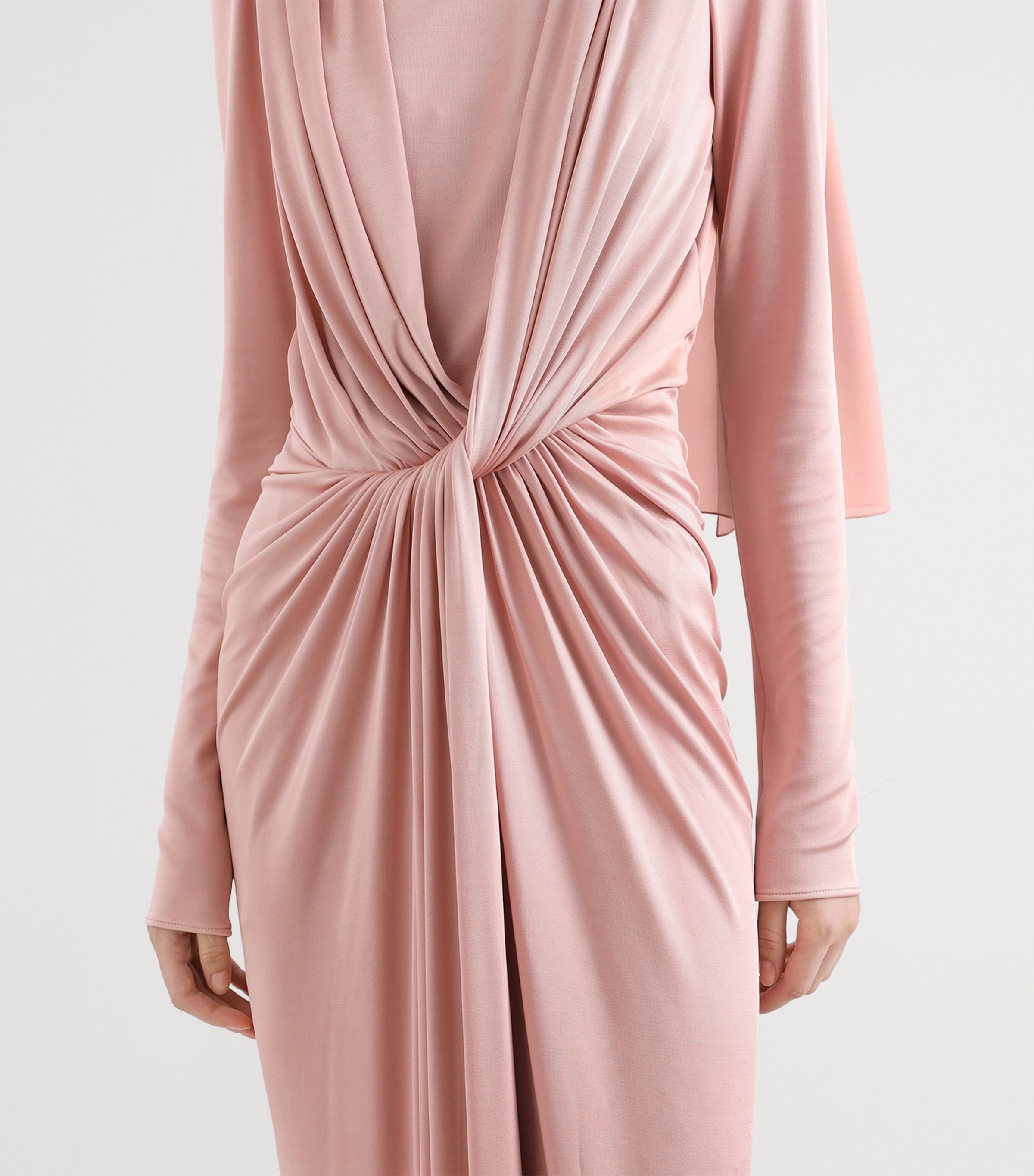 Dolce&Gabbana Womens Ruche-Detail Maxi Dress Dark Image 3