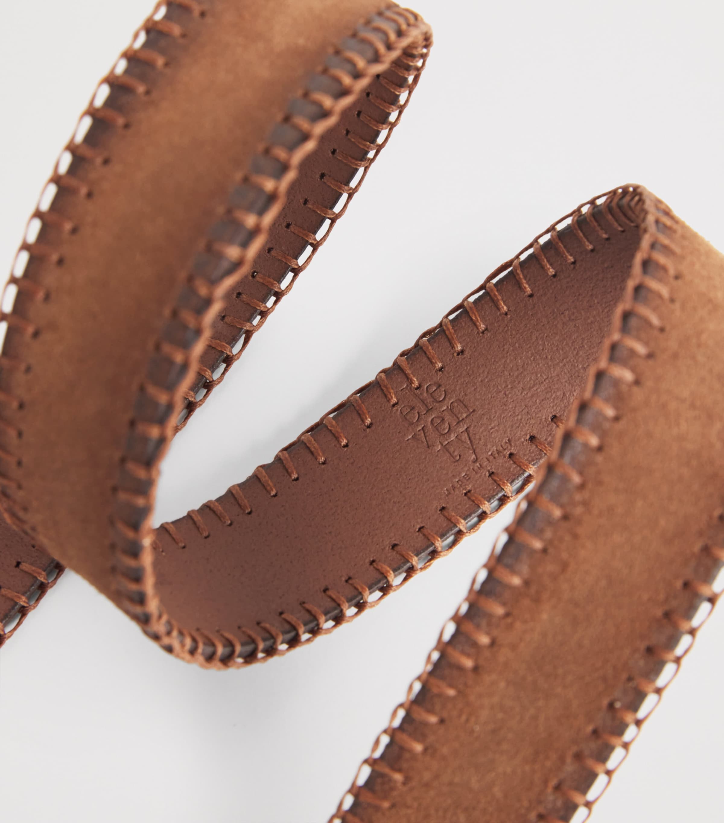 Crust Suede Leather Belt CAMMELLO Image 5