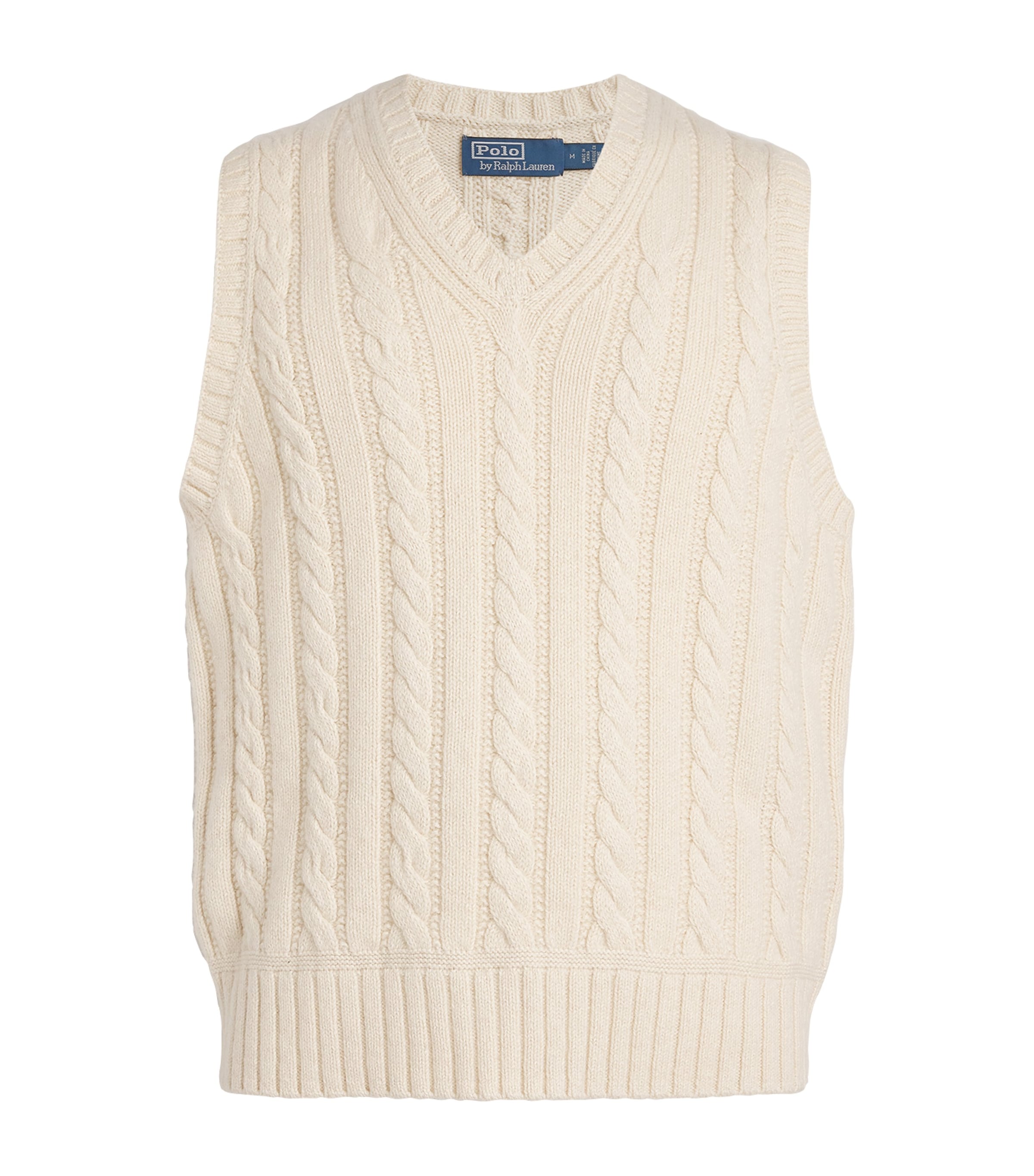 Polo Ralph Lauren Cotton Cable-knit Sweater Vest In White