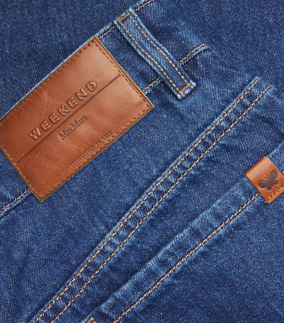 Wide-Leg High-Rise Jeans NAVY Image 5