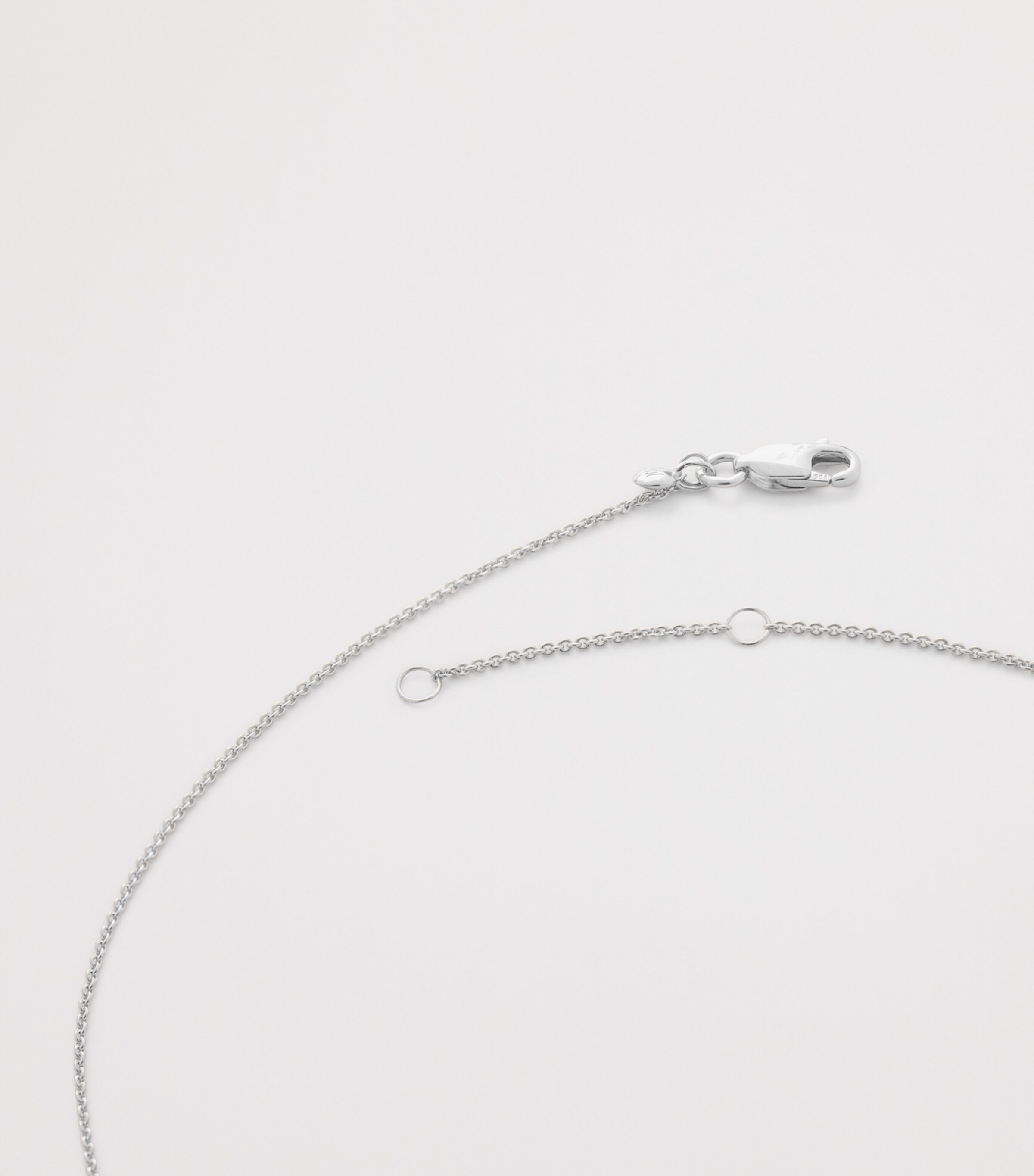 Monica Vinader Sterling Silver and Diamond Heart Necklace Sterling Silver Image 3