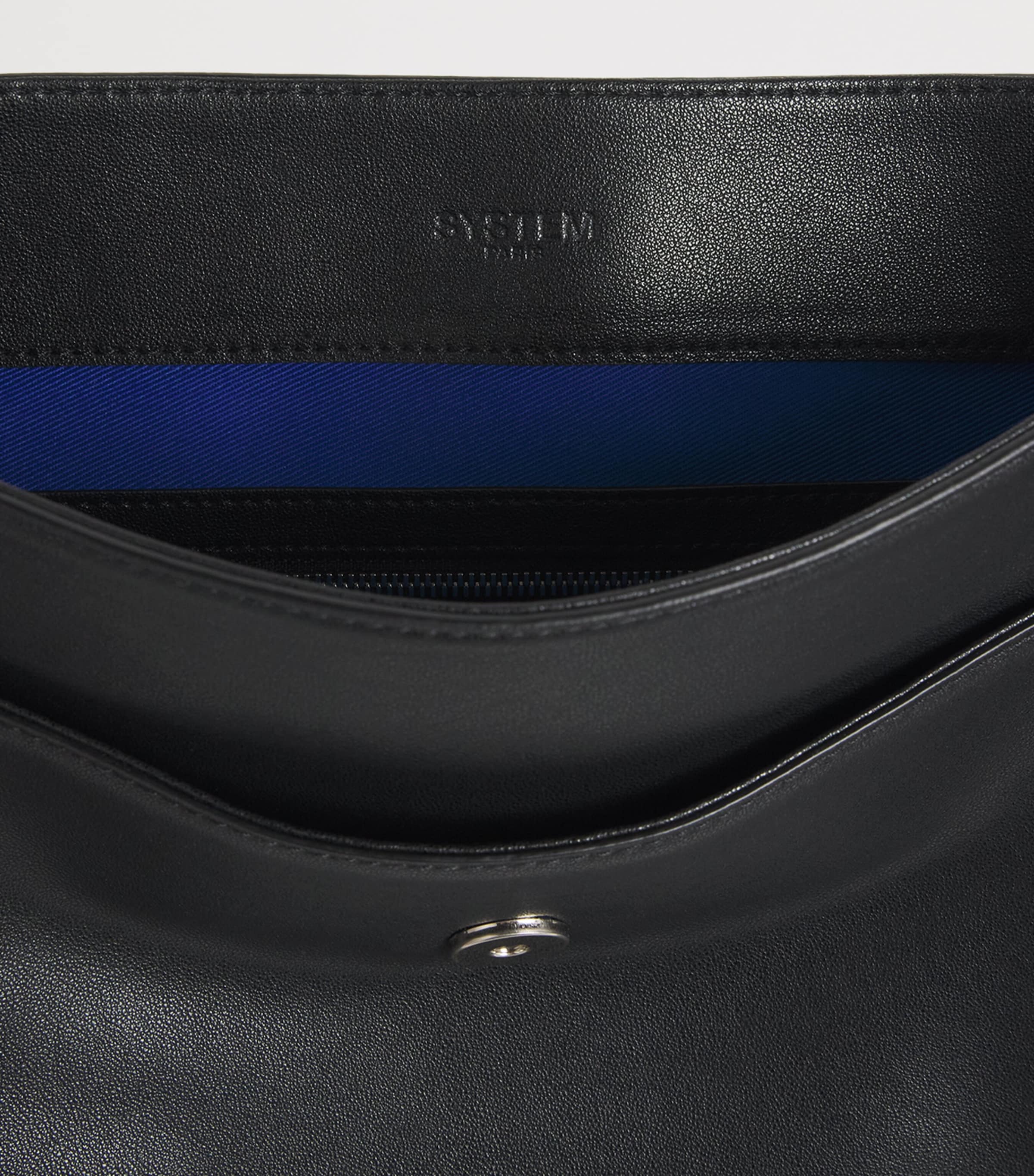 System Leather Cross-Body Bag Black Image 5