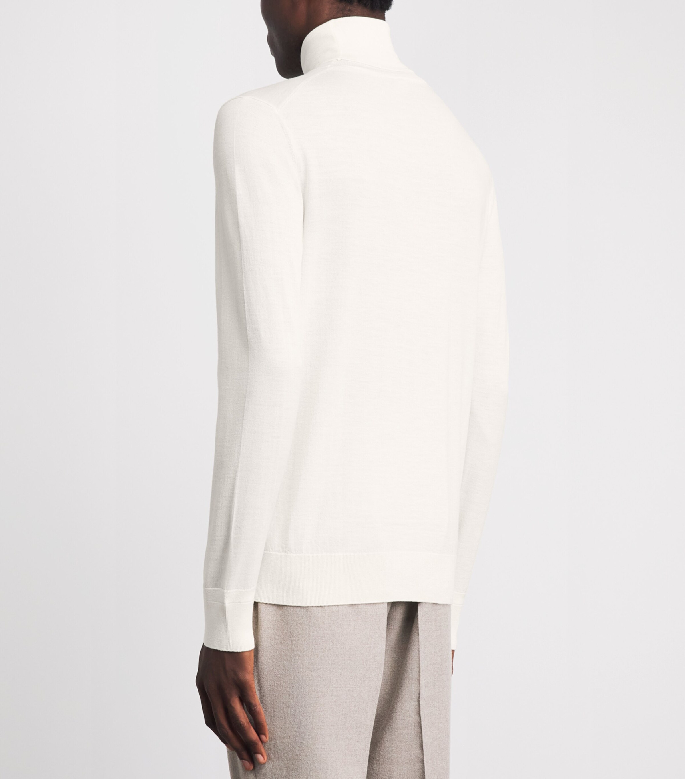 Isaia Mens Wool Rollneck Sweater Image 5