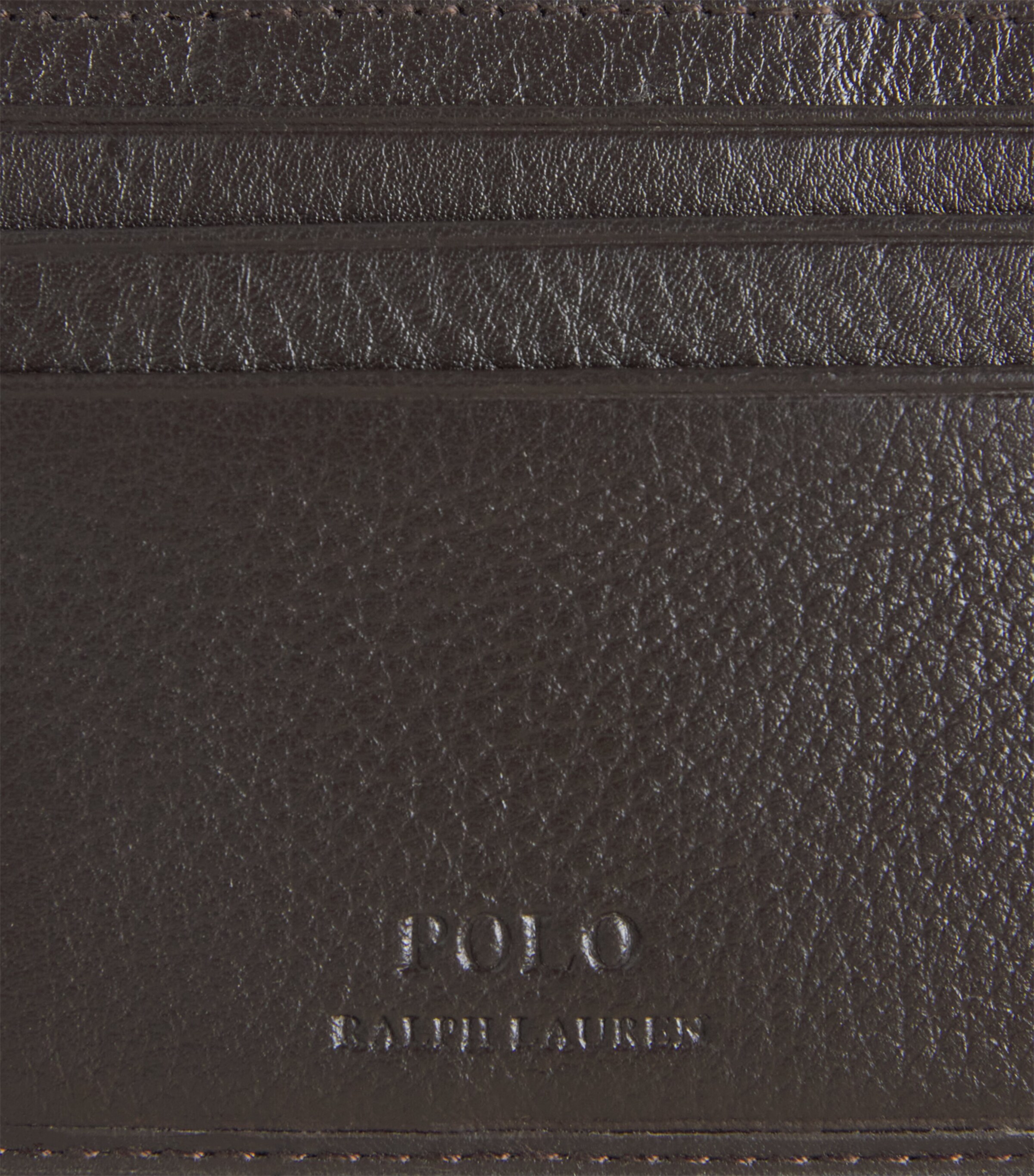 Polo Ralph Lauren Leather Logo Card Holder Brown Image 6