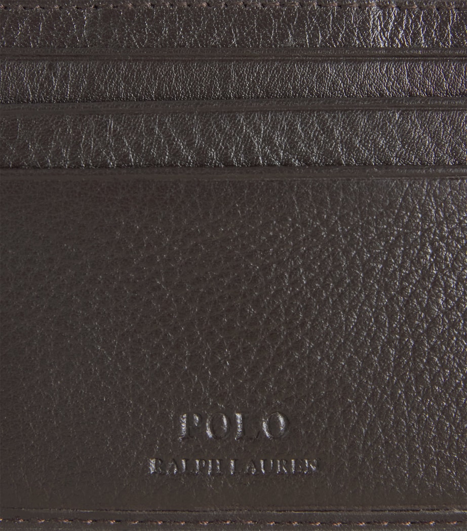Polo Ralph Lauren Leather Logo Card Holder Brown Image 6