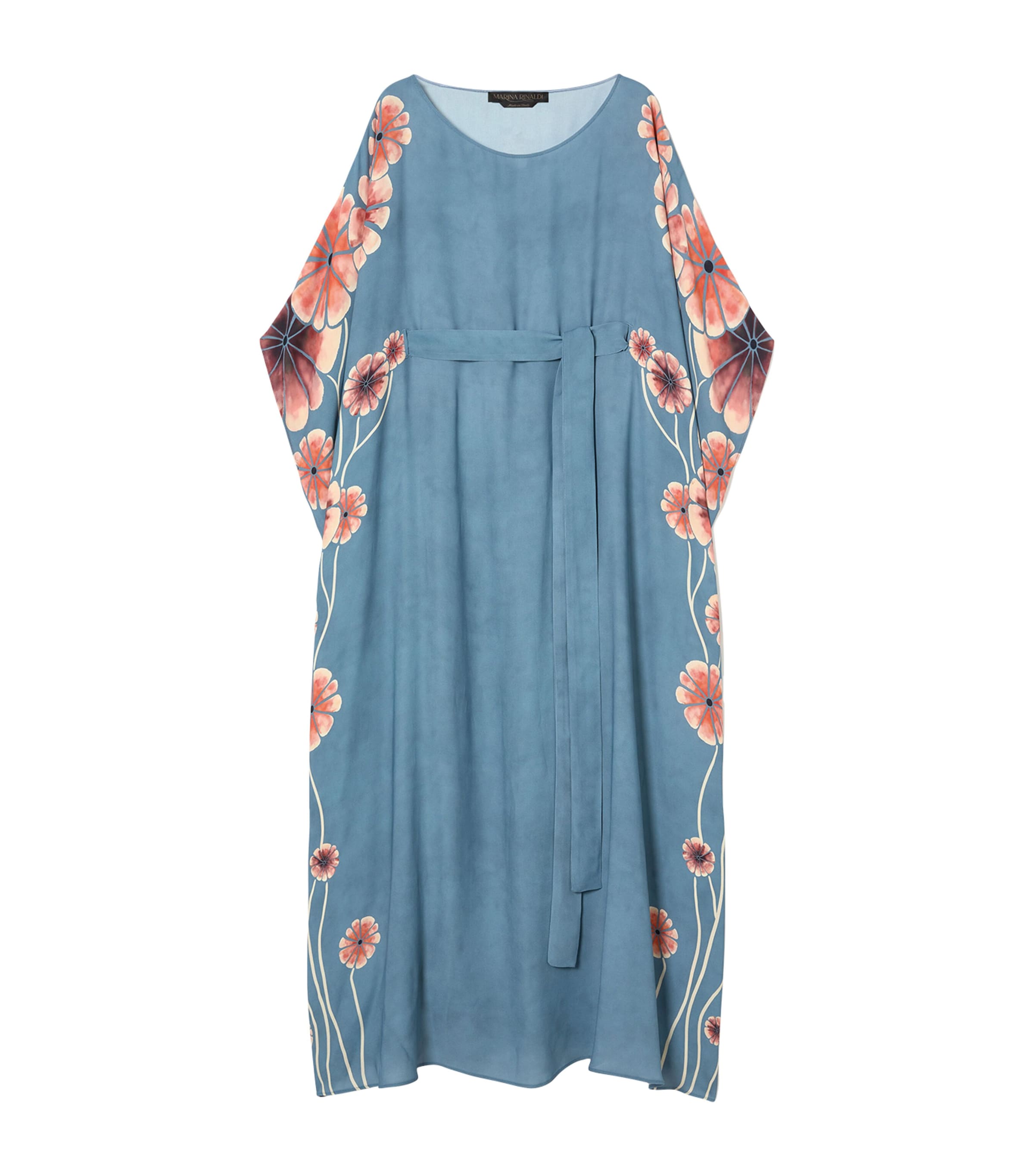 x Maccapani Flowers Kaftan Maxi Dress BLUE AZURE Image 1